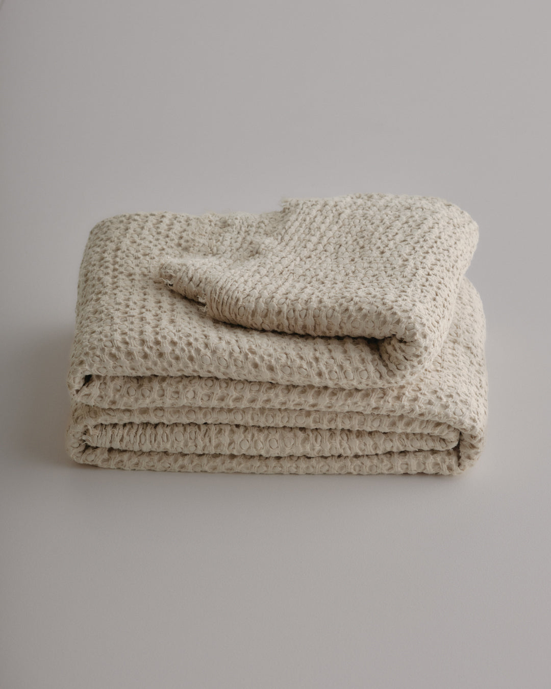 Linen Blanket | Sandy Color Luxury Throw