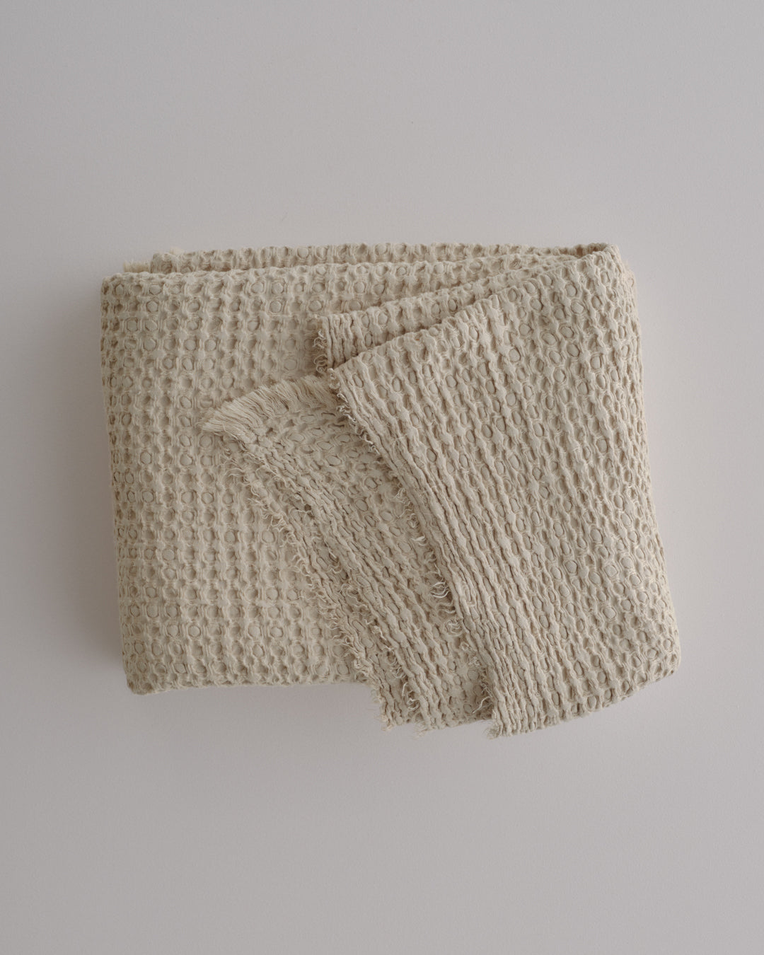 Linen Blanket | Sandy Color Luxury Throw