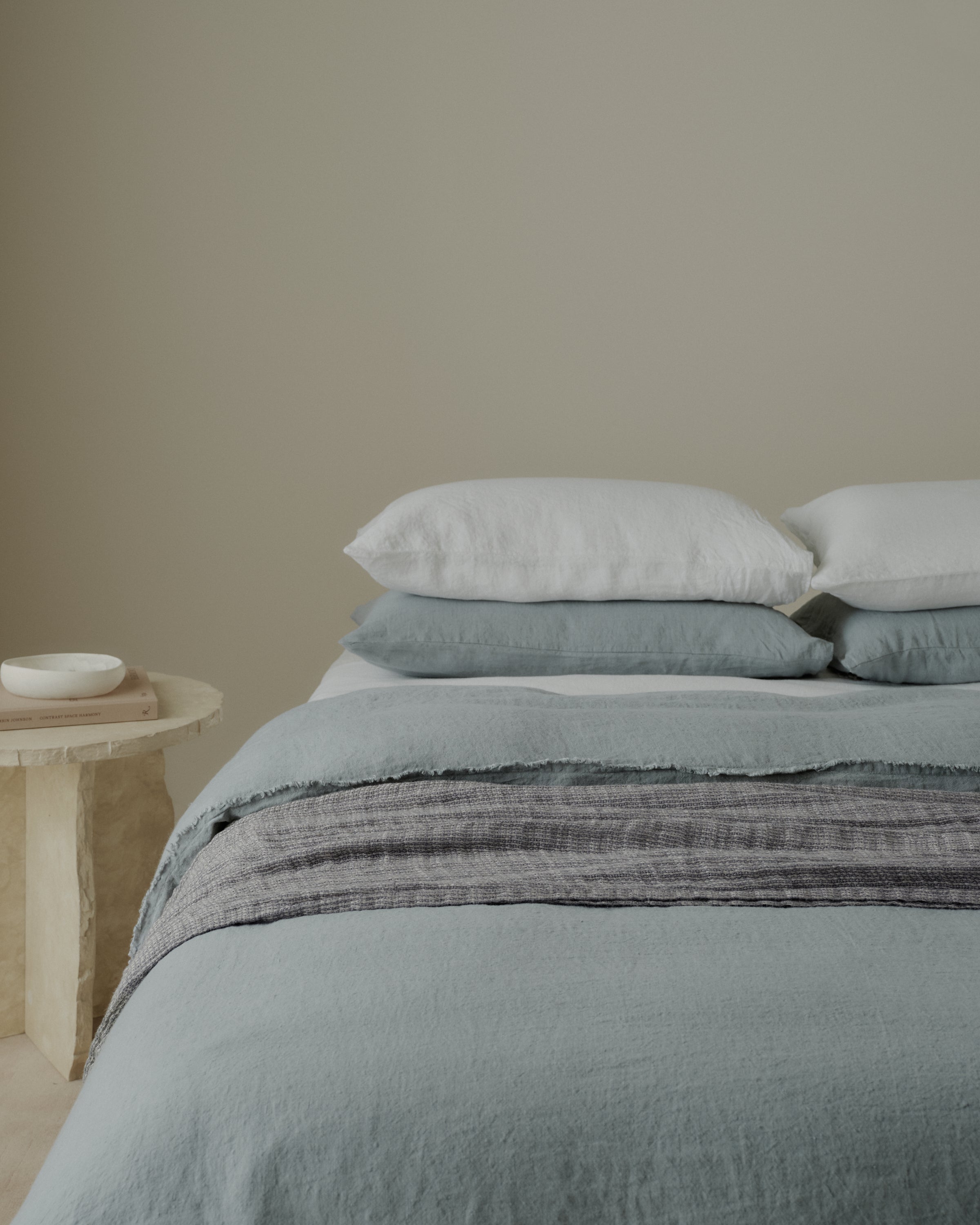 Crush Linen Throw Blanket - Tempest Melange