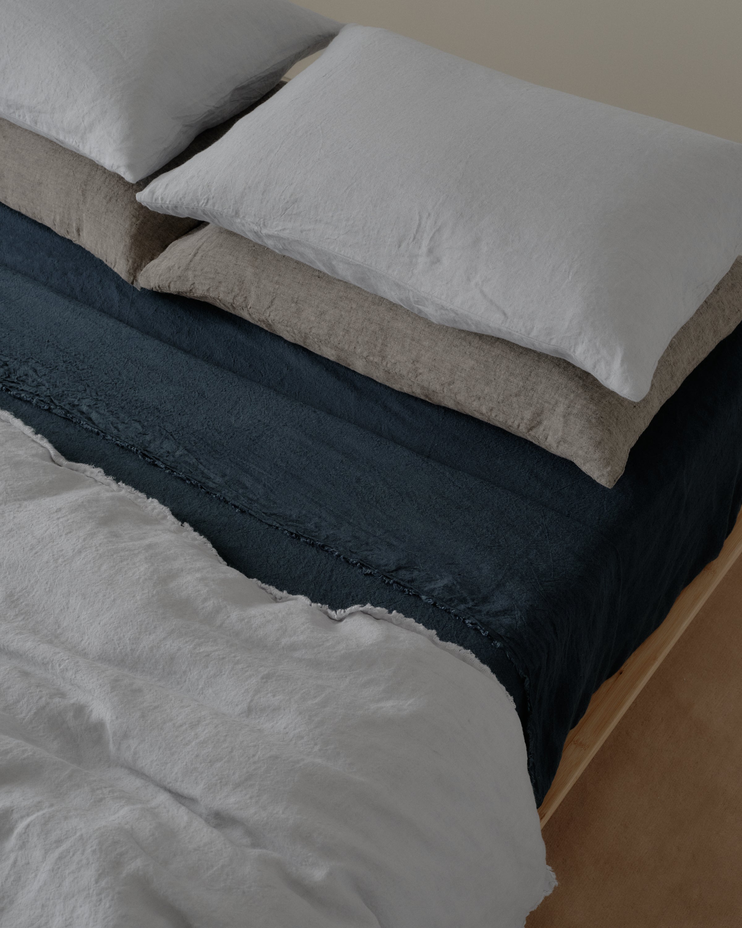 Basix Linen Pillowcase - Fog