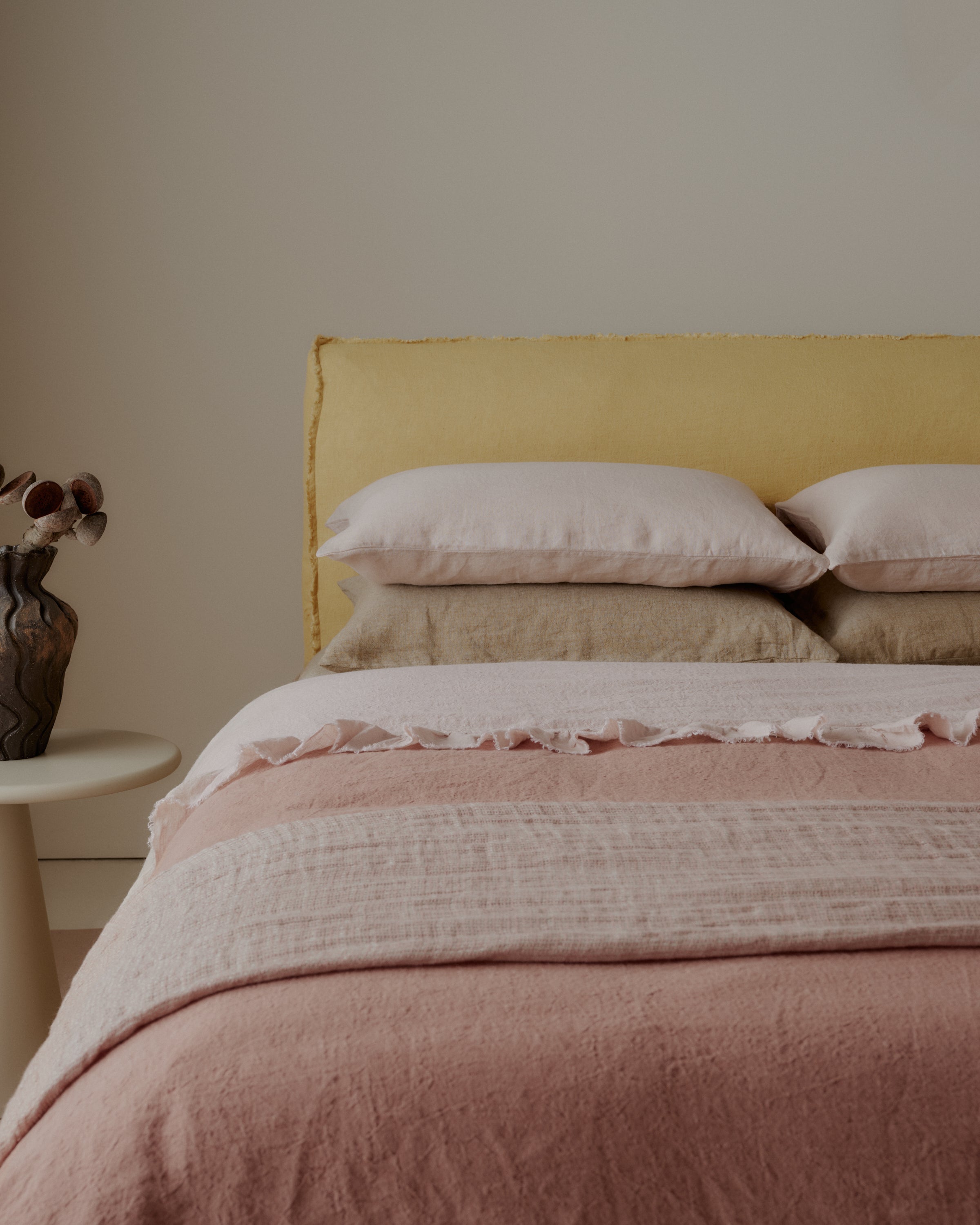 Kristine Linen Flat Sheet - Floss