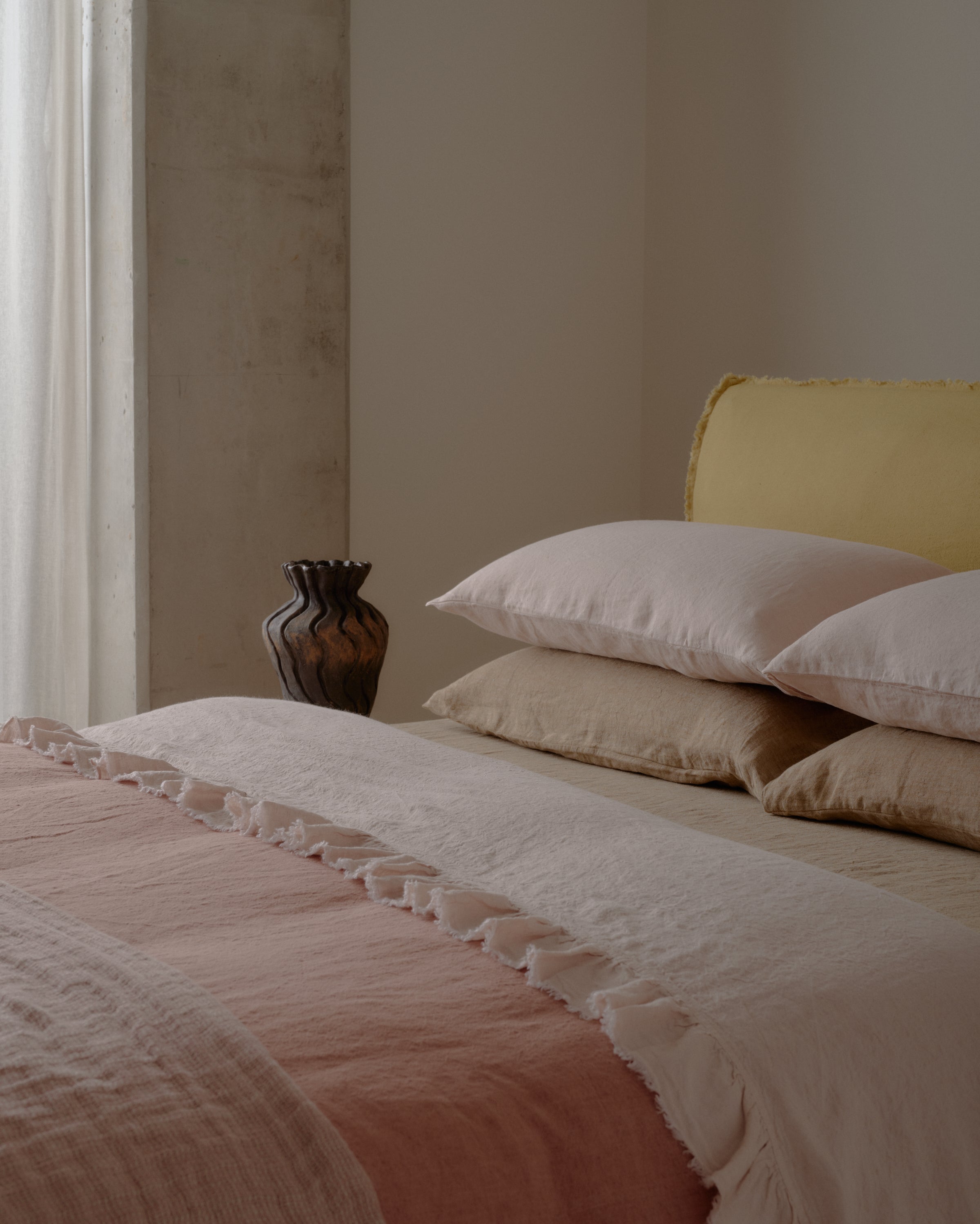 Kristine Linen Flat Sheet - Floss