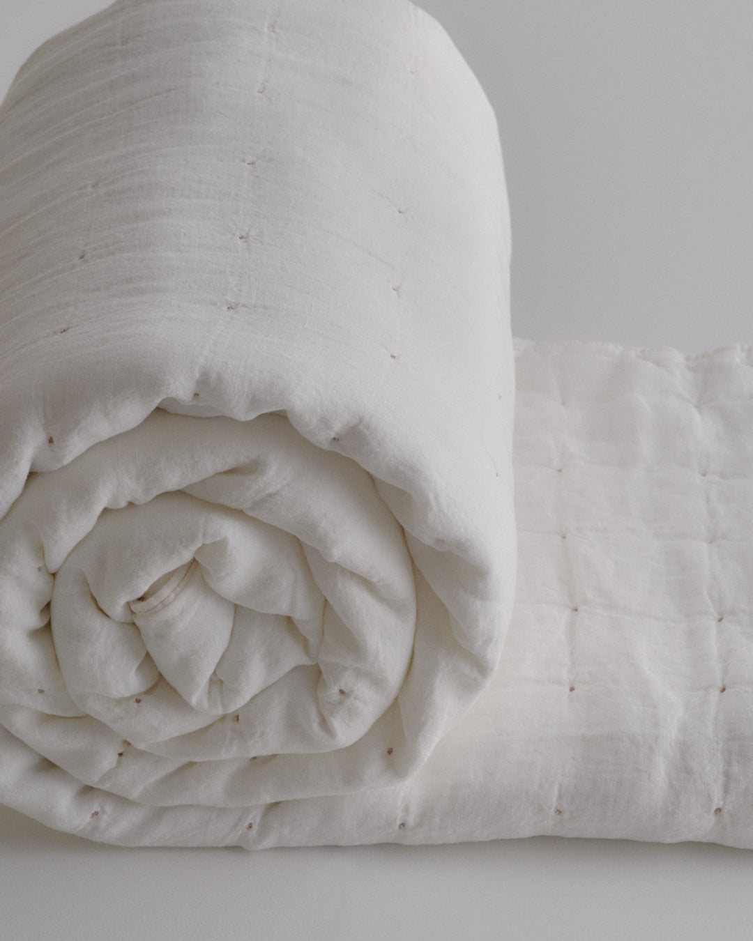 Linen Coverlet | Antique White