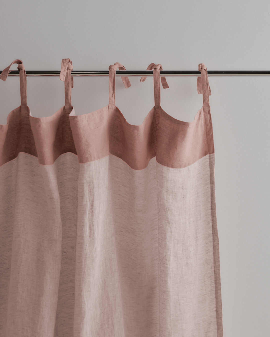 Linen Curtains | Clay Pink Sheer Curtains