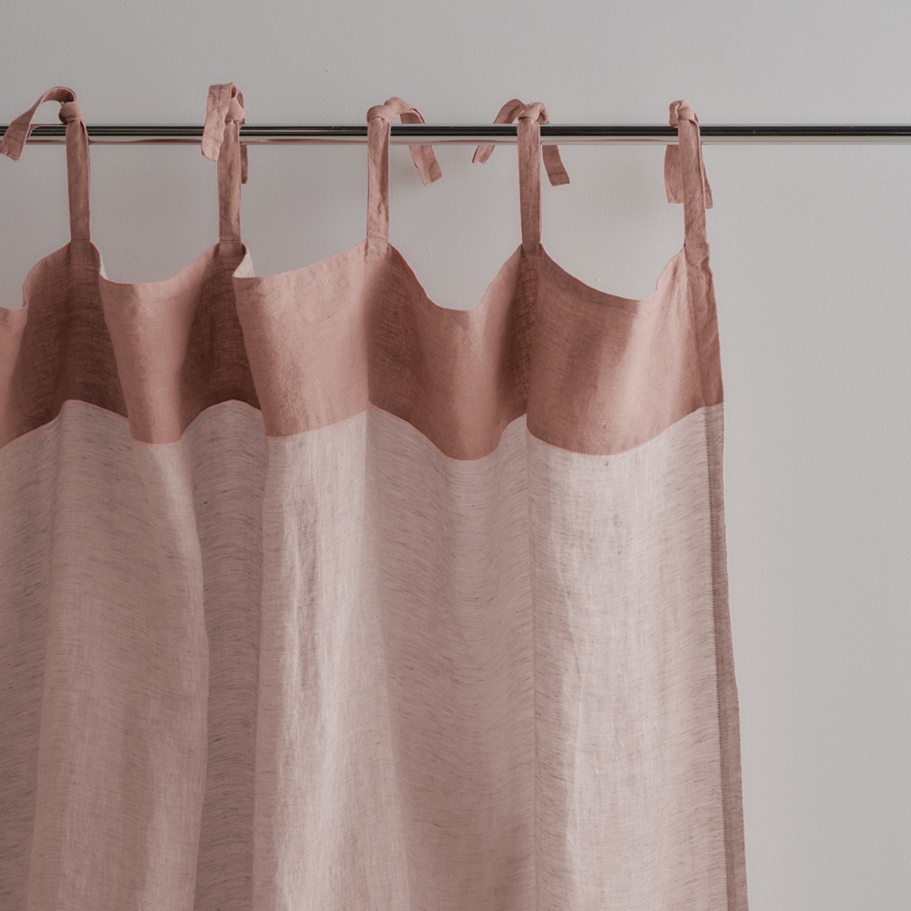 Basix Linen Curtains - Rosa Sheer