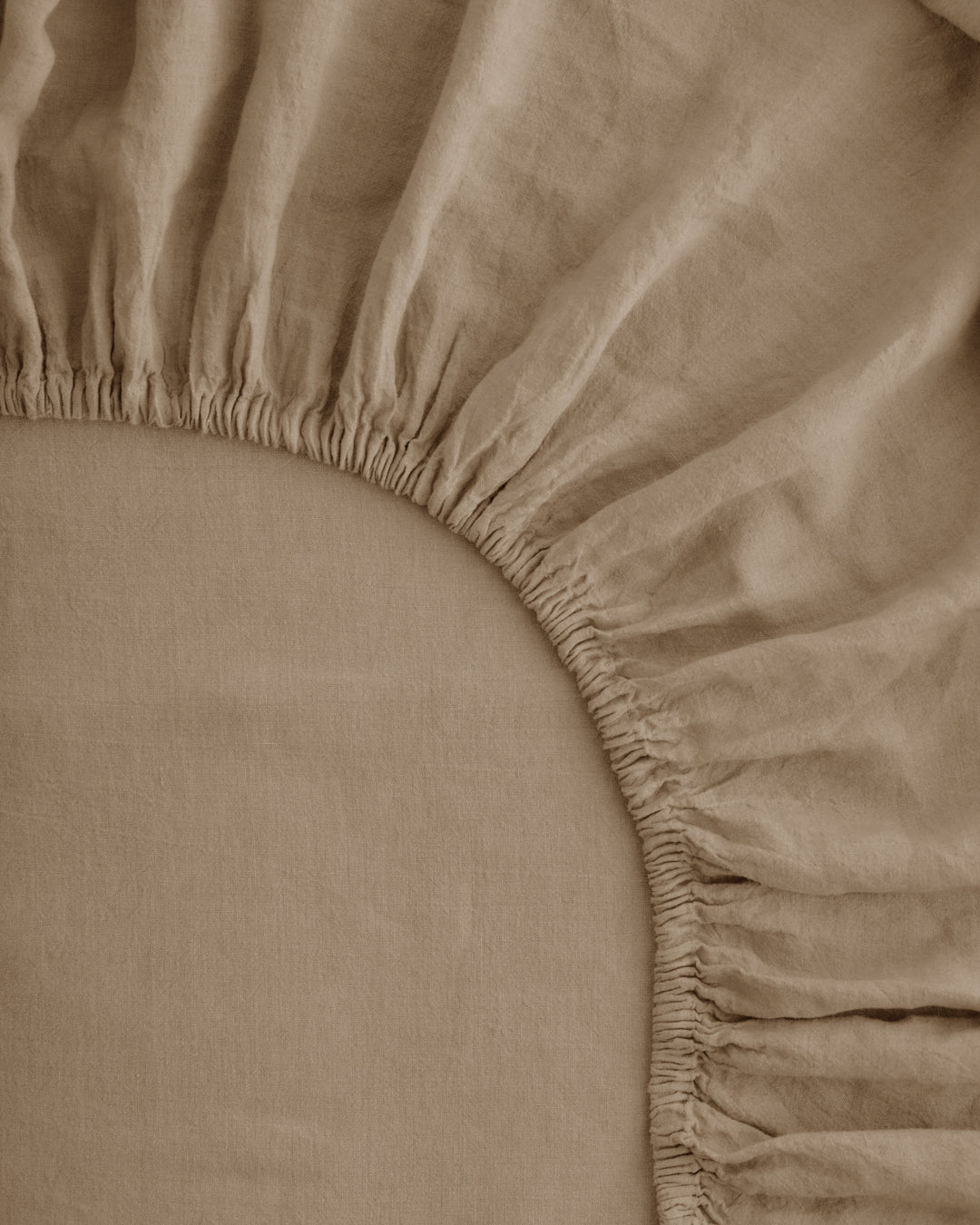 Linen Fitted Sheet | Caramel Tone