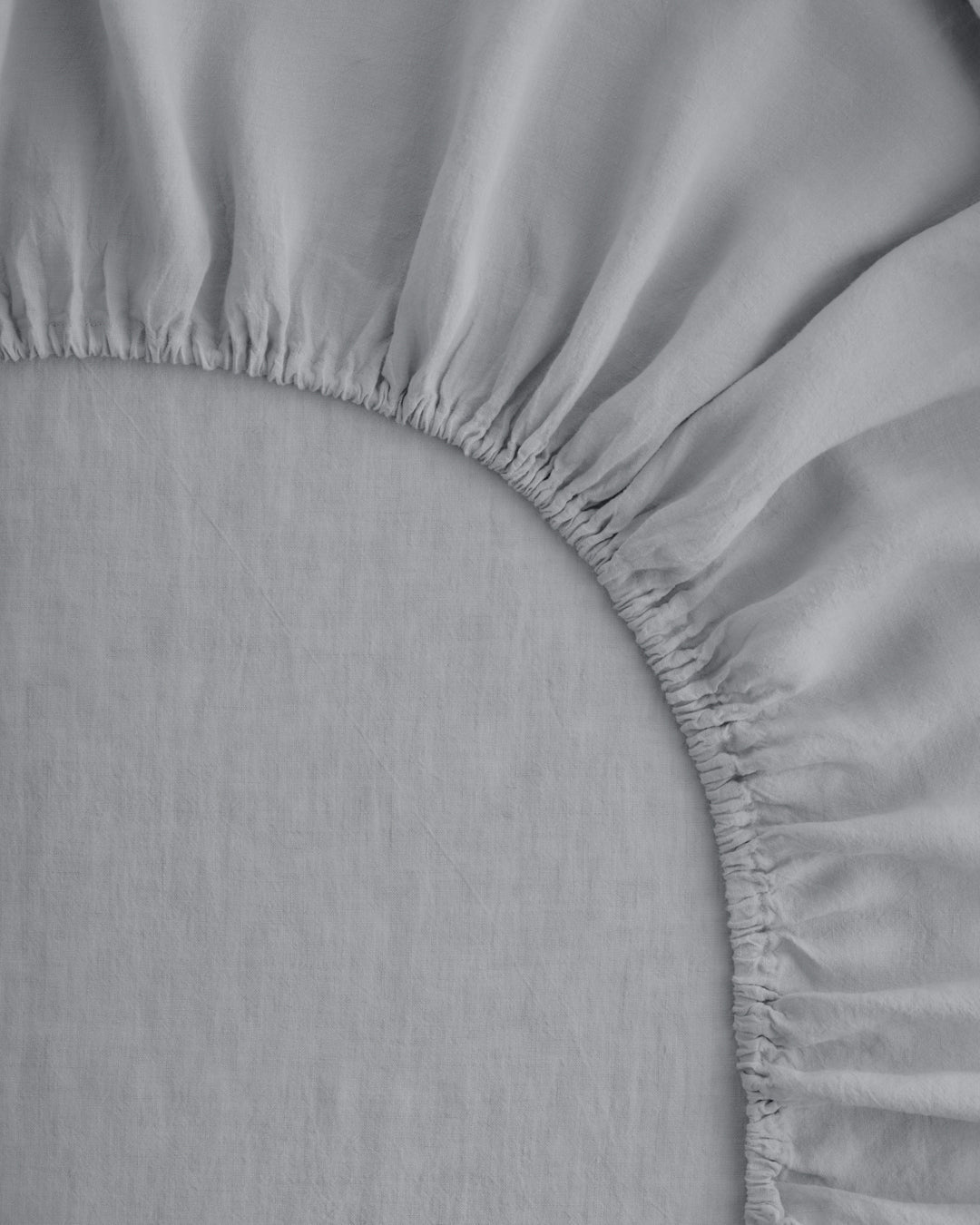 Linen Fitted Sheet | Pale Grey