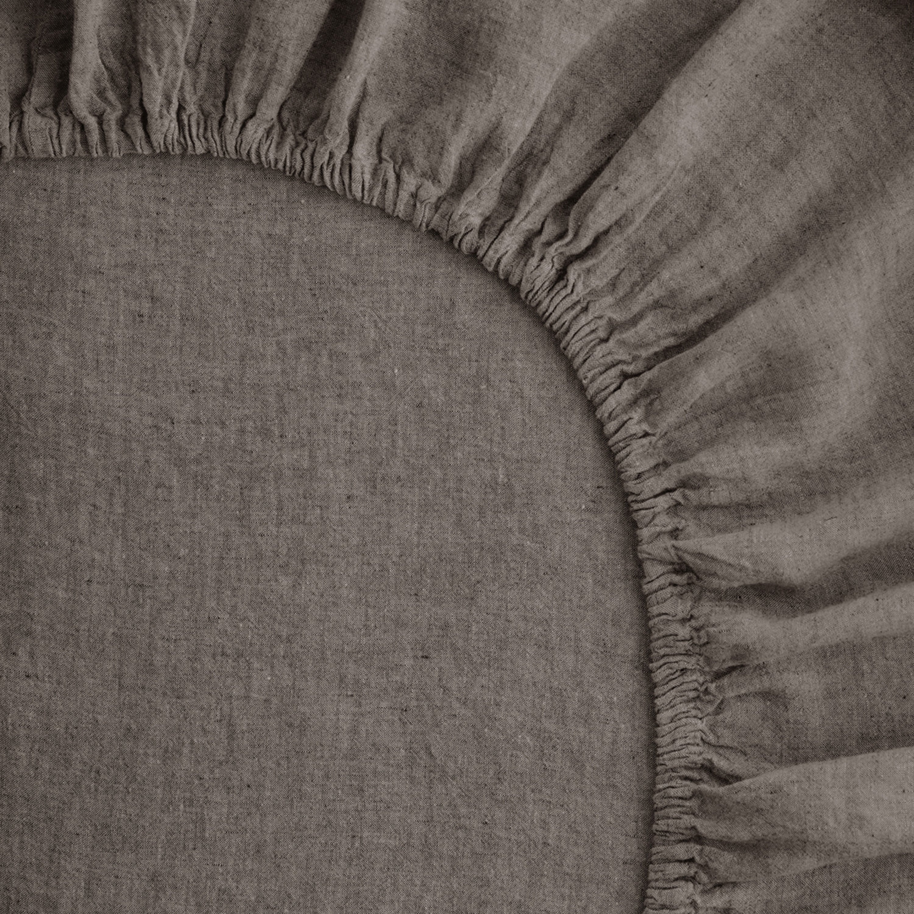 Basix Linen Fitted Sheet - Nox