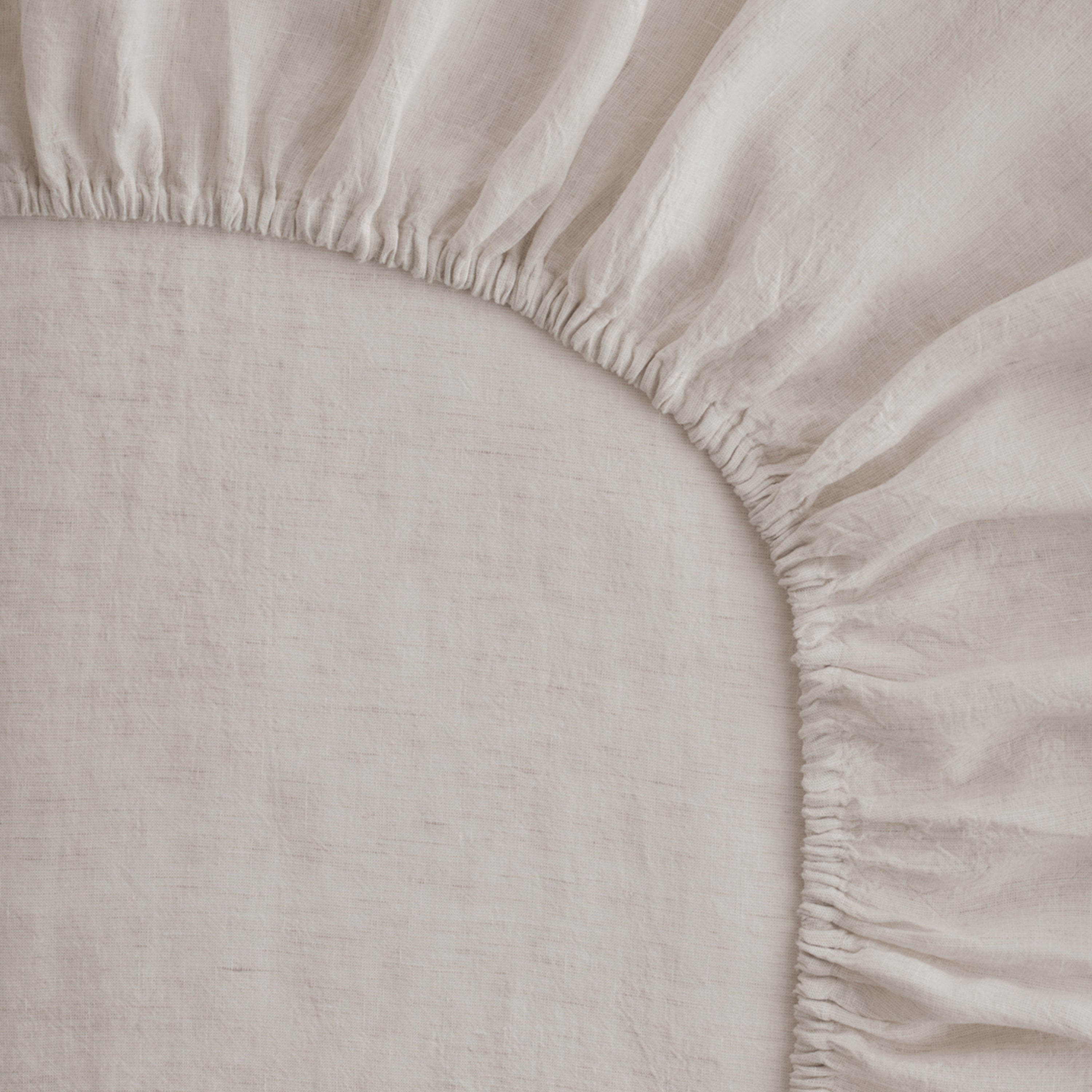 Basix Linen Fitted Sheet - Petra
