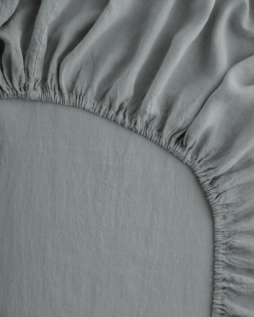 Linen Fitted Sheet | Cornflower Blue