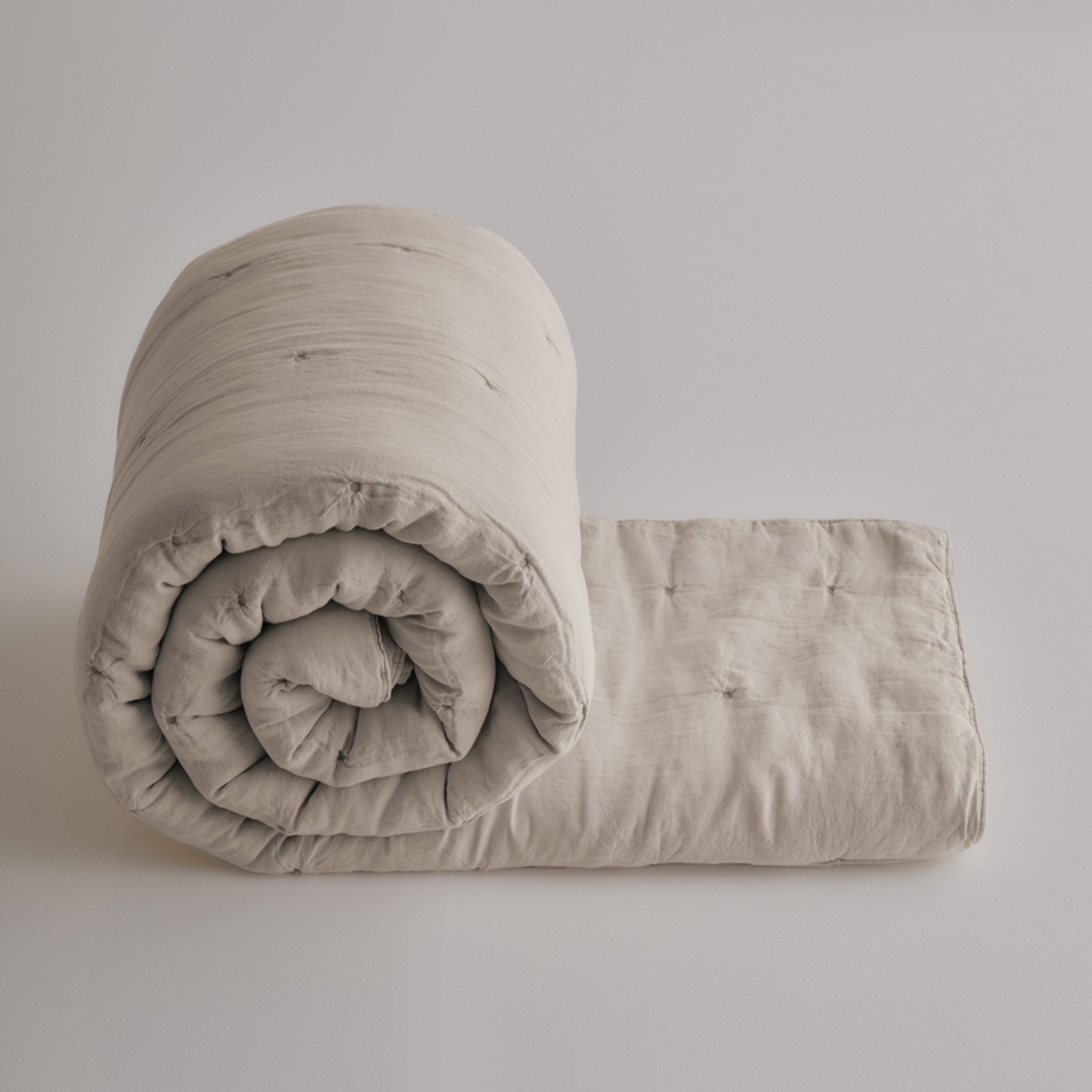 Basix Linen Quilt - Sable