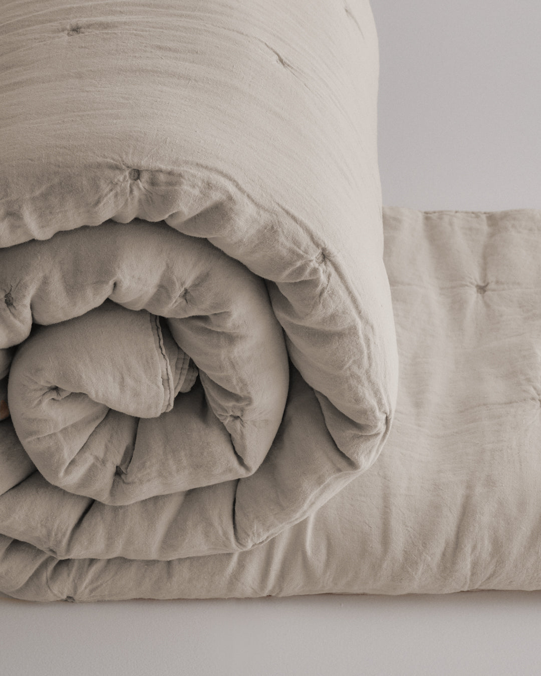 Pure Linen Quilt | Sandy Colour