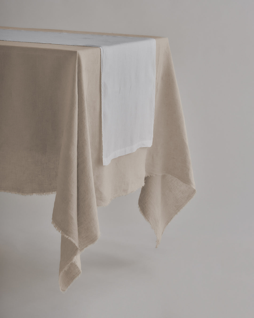 Linen Table Runner | Antique White