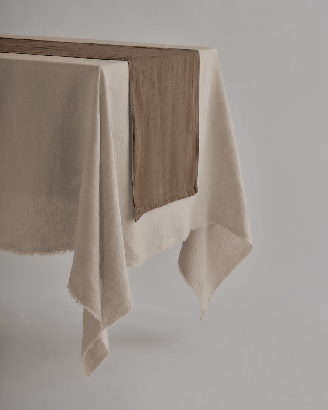Linen Table Runner | Chocolate Brown