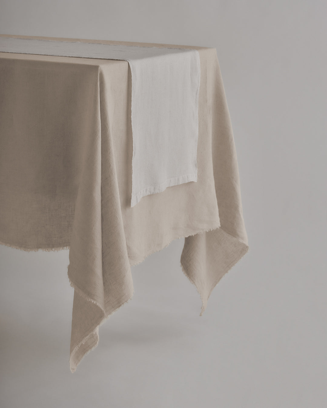 Linen Table Runner | Pale Stone