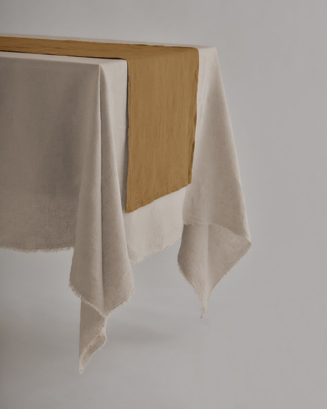 Linen Table Runner | Rust Tone