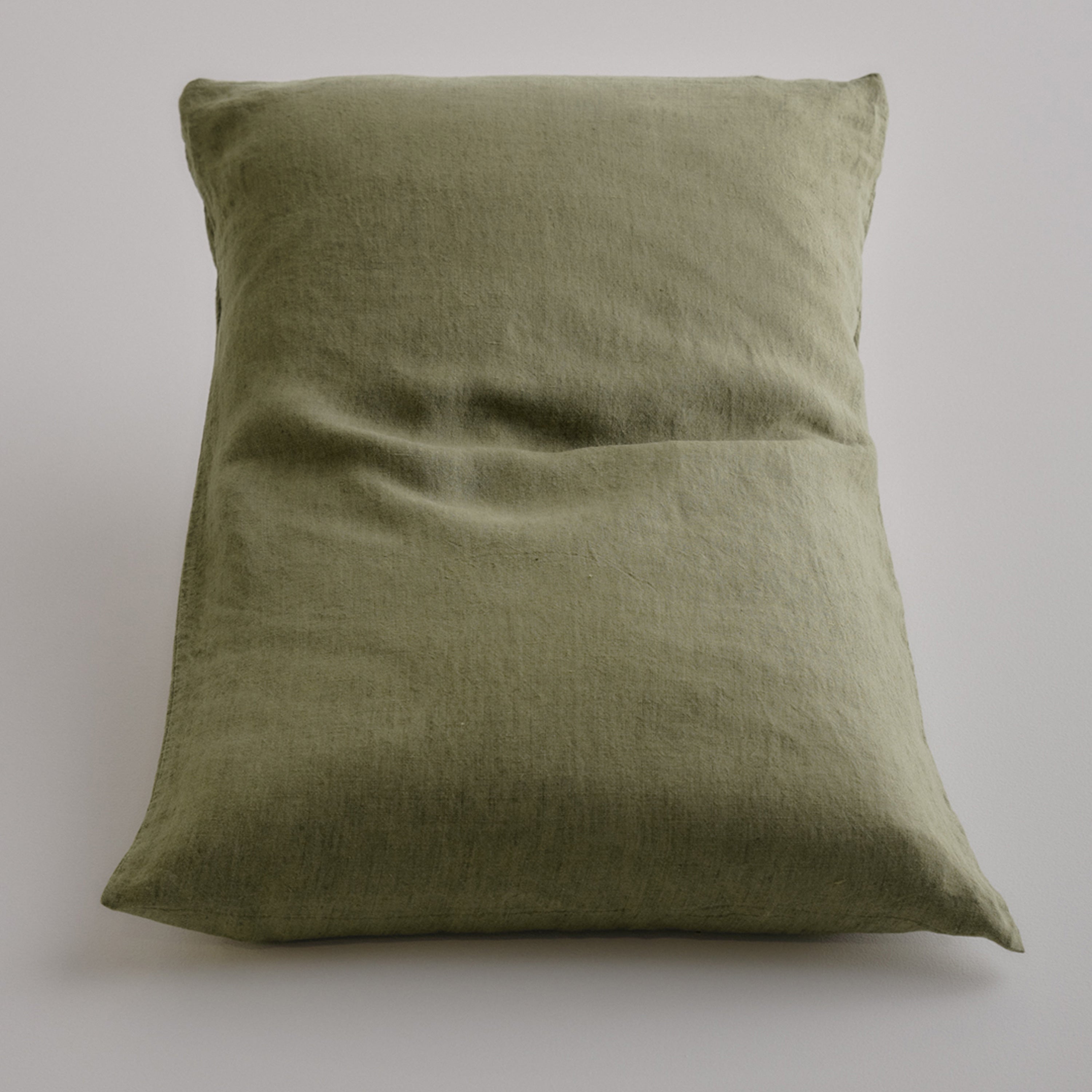 Basix Linen Pillowcase - Armee
