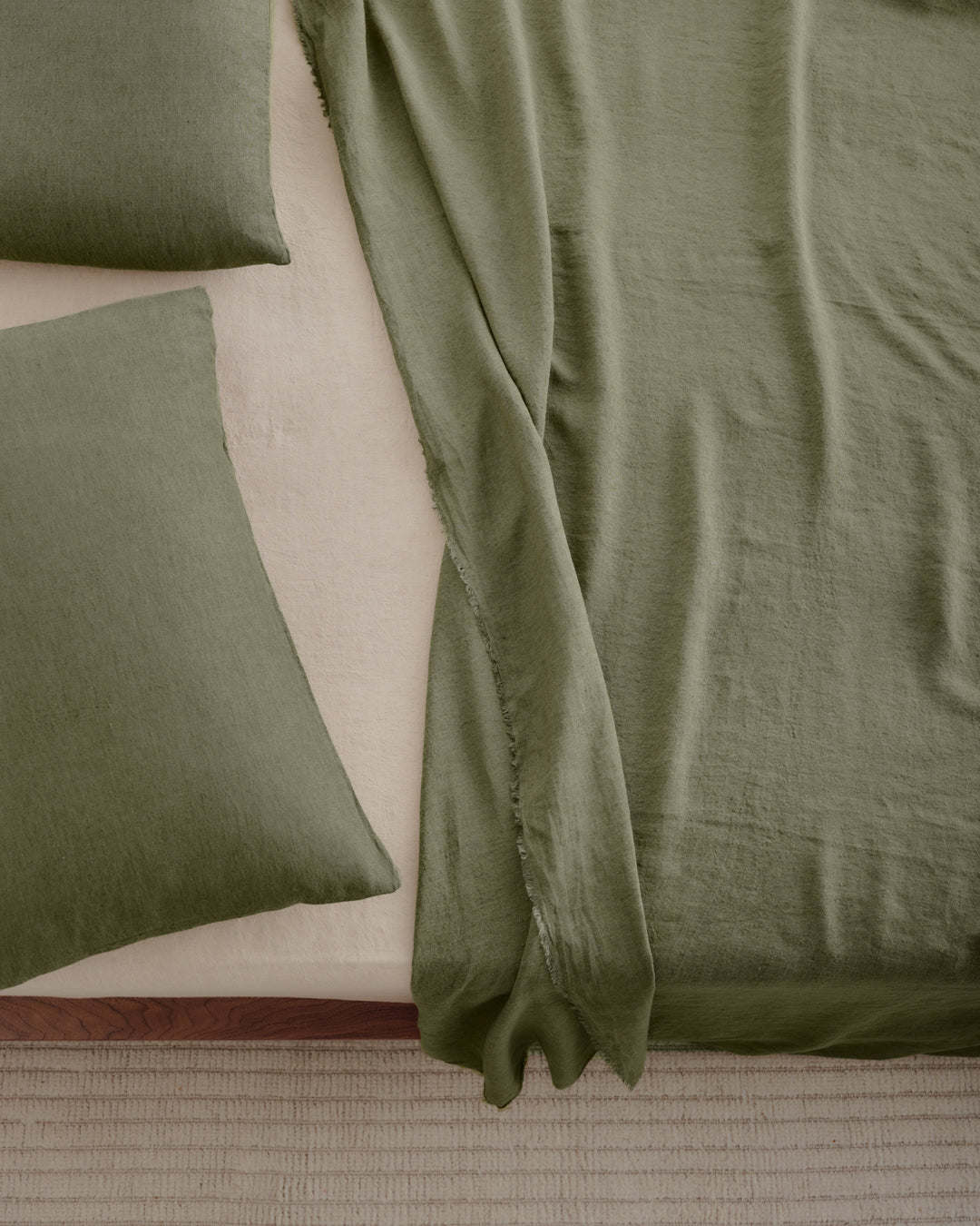 Basix Linen Pillowcase | Deep Khaki