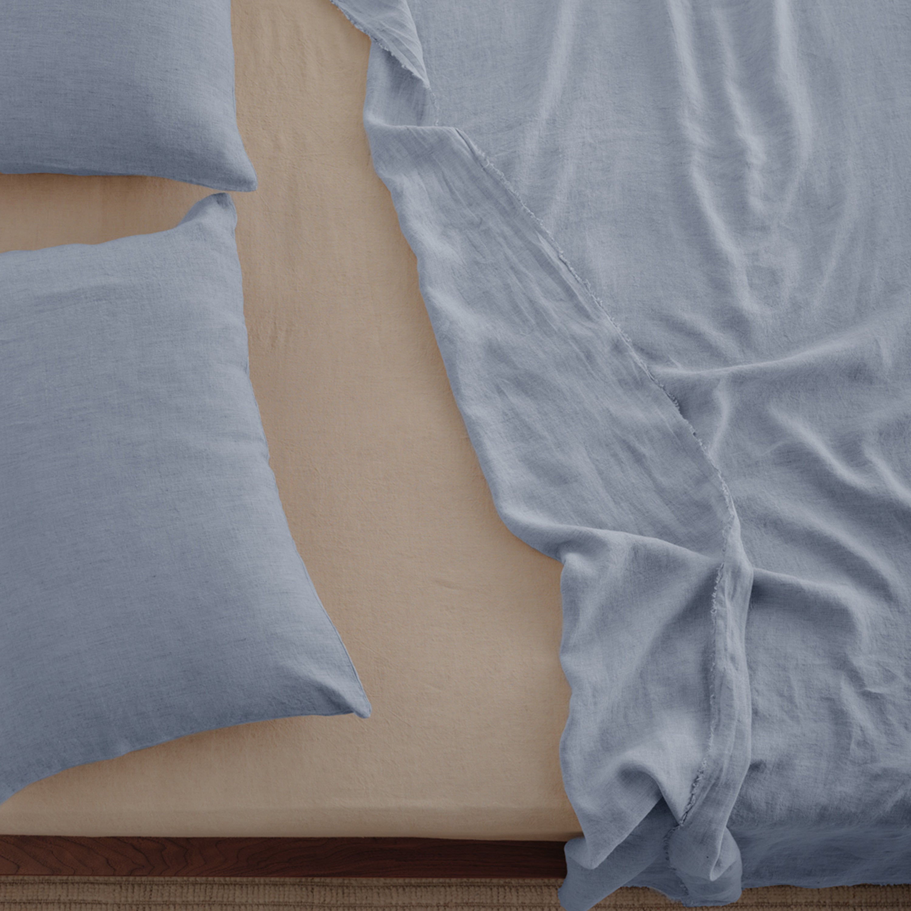 Flocca Linen Flat Sheet - Azzura