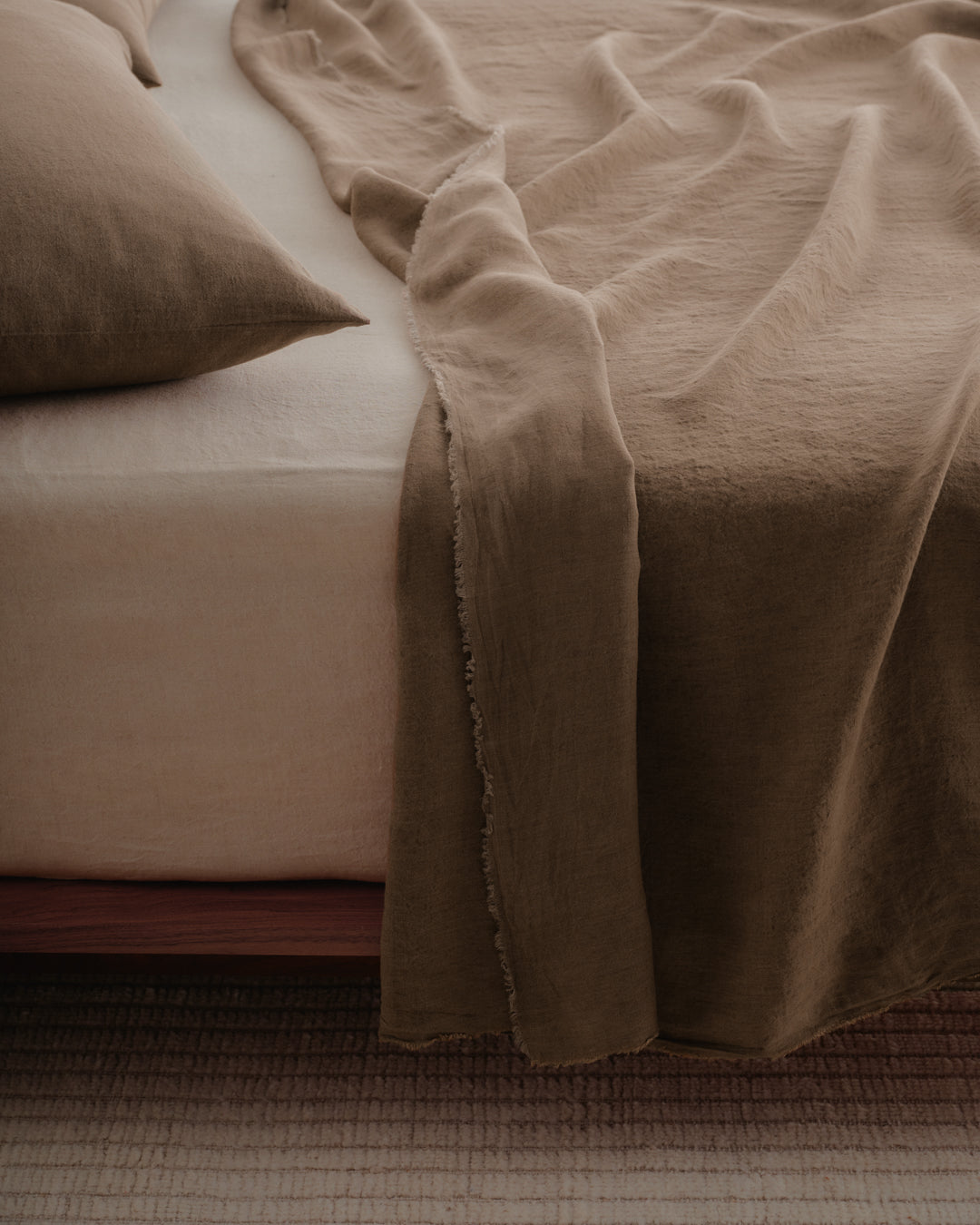 Basix Linen Pillowcase | Chocolate Brown
