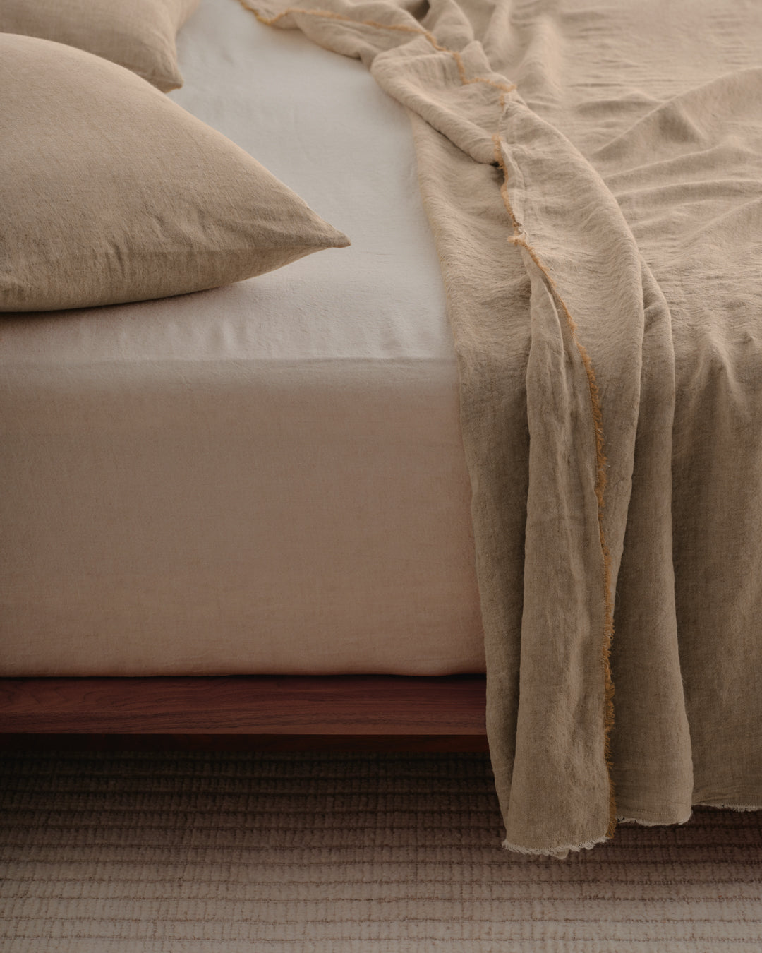 Basix Linen Pillowcase | Rich Toffee