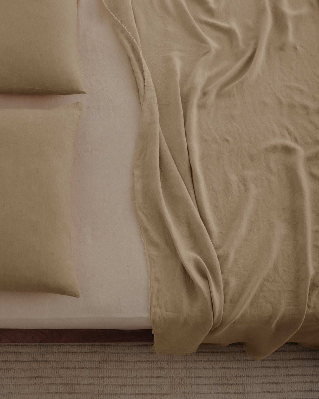 Linen Flat Sheet | Caramel Tone