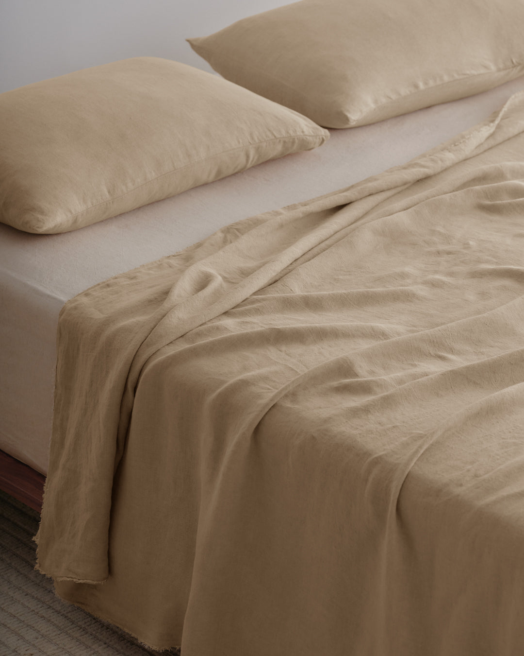 Linen Flat Sheet | Caramel Tone