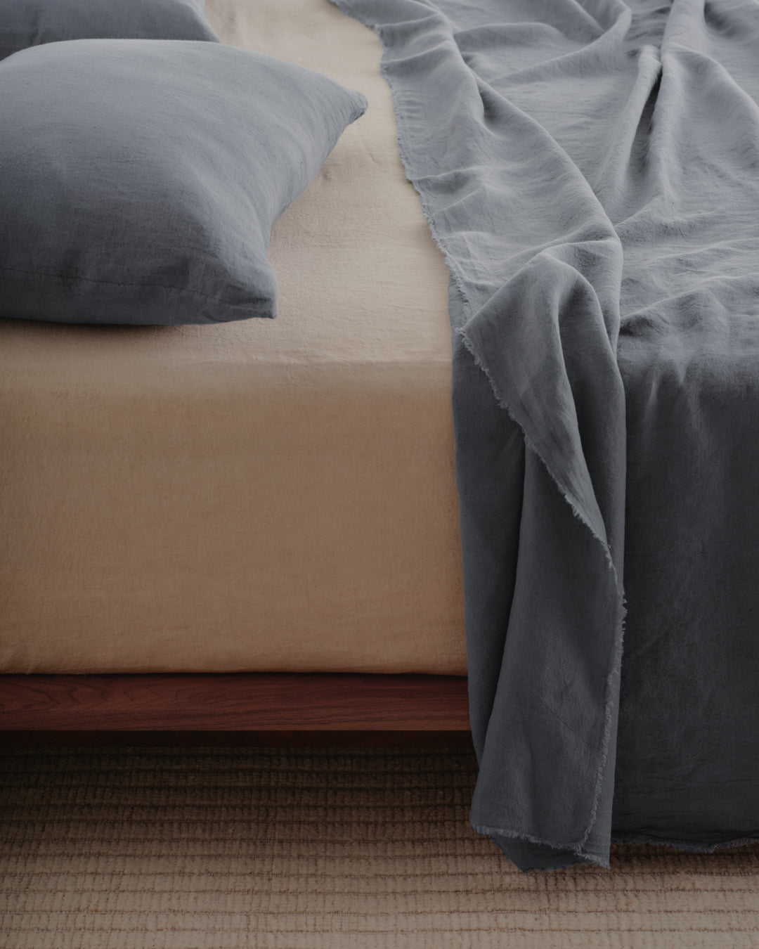 Basix Linen Pillowcase | Deep Sea Blue
