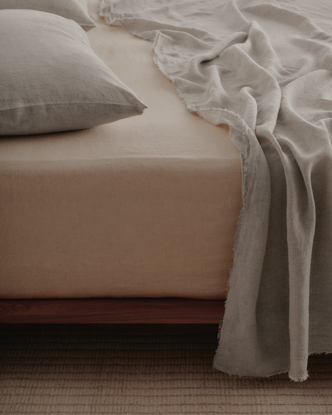 Basix Linen Pillowcase | Sandy Grey