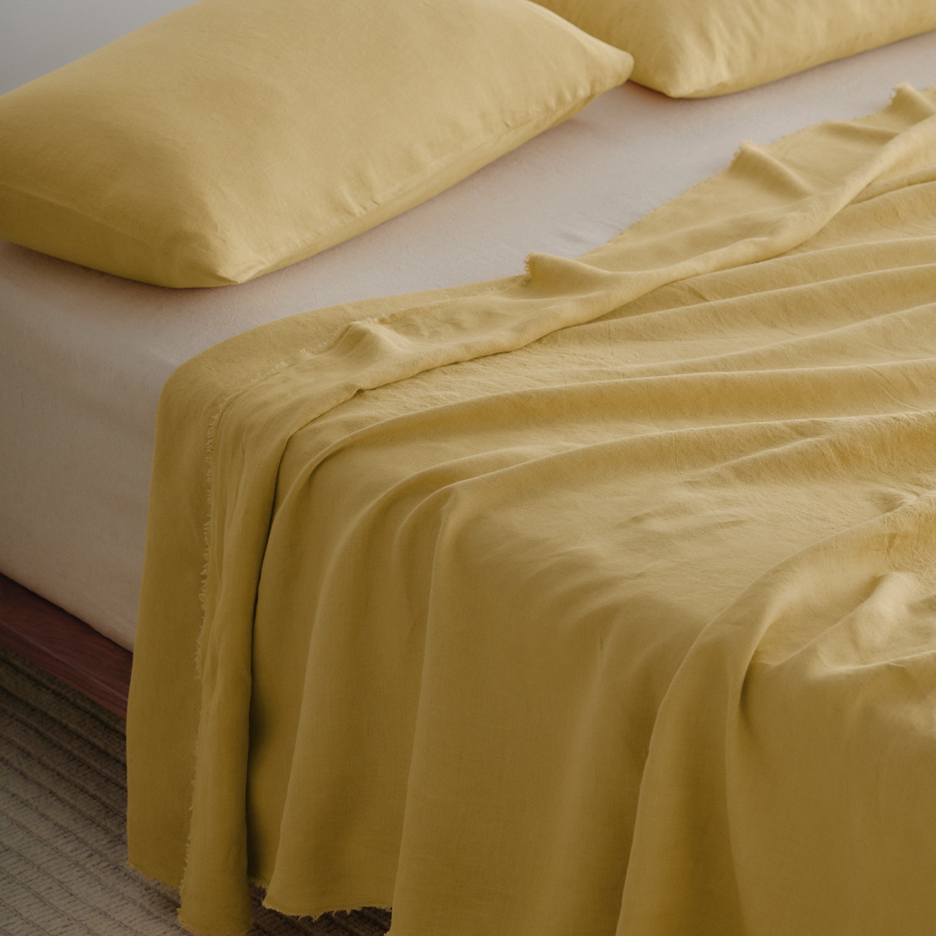 Flocca Linen Flat Sheet - Maiz