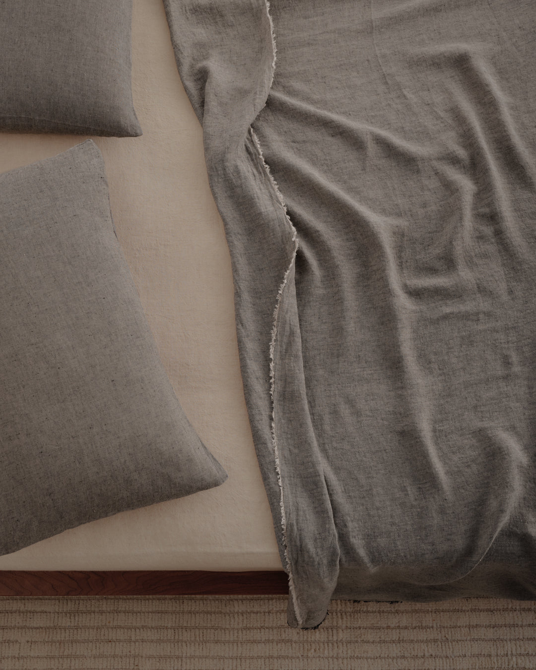 Basix Linen Pillowcase | Muted Black