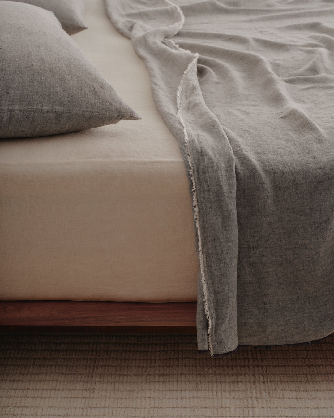 Basix Linen Pillowcase | Muted Black