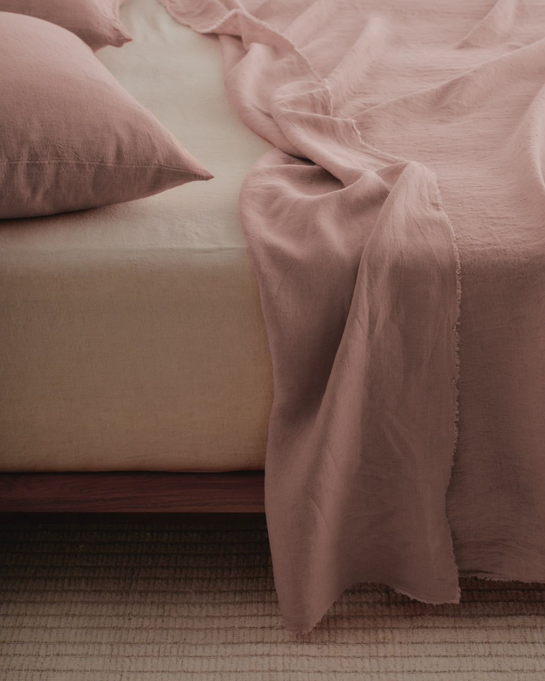 Basix Linen Pillowcase | Clay Pink