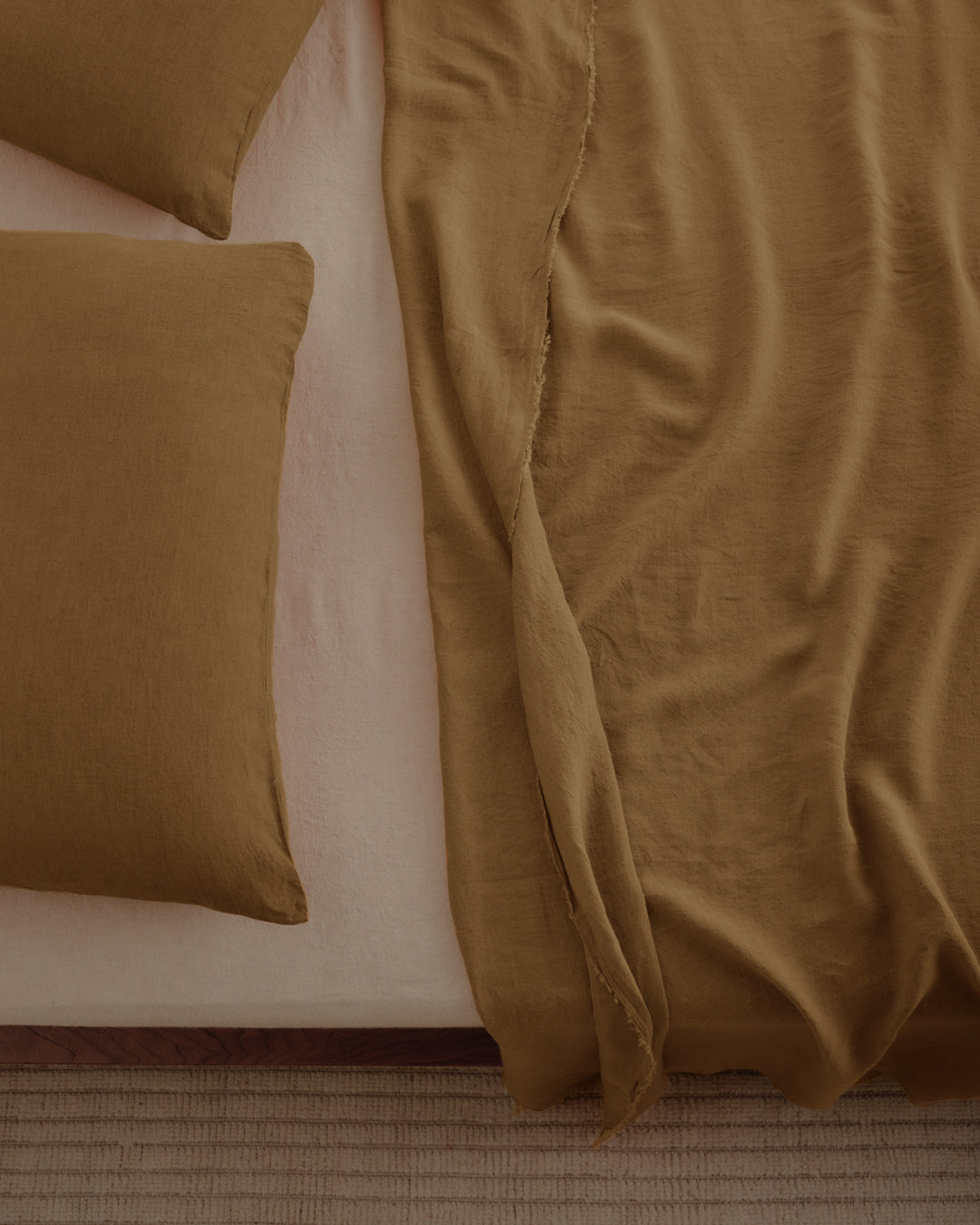 Basix Linen Pillowcase | Rust Tone
