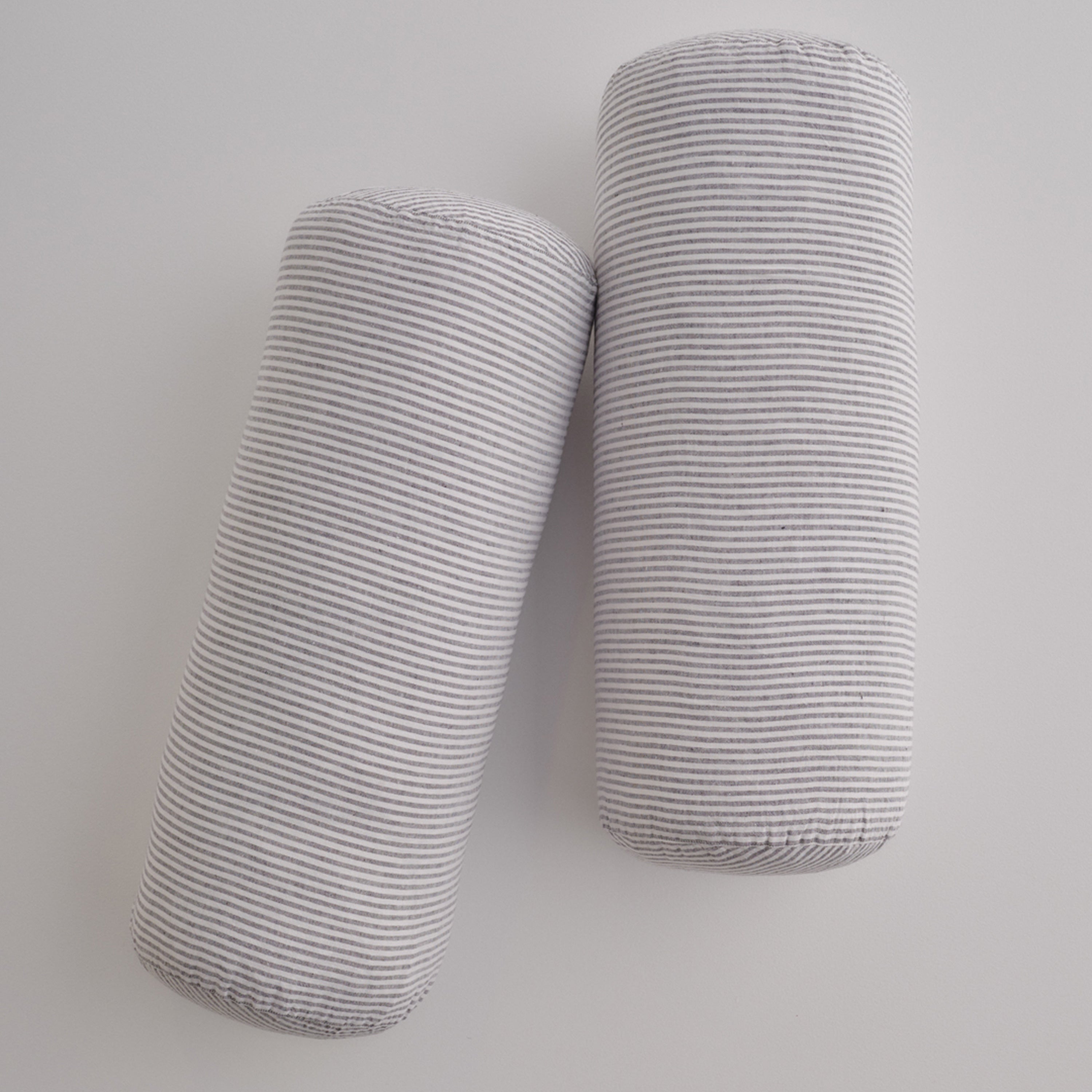 Basix Linen Bolster Pillow - Ayrton/Nox