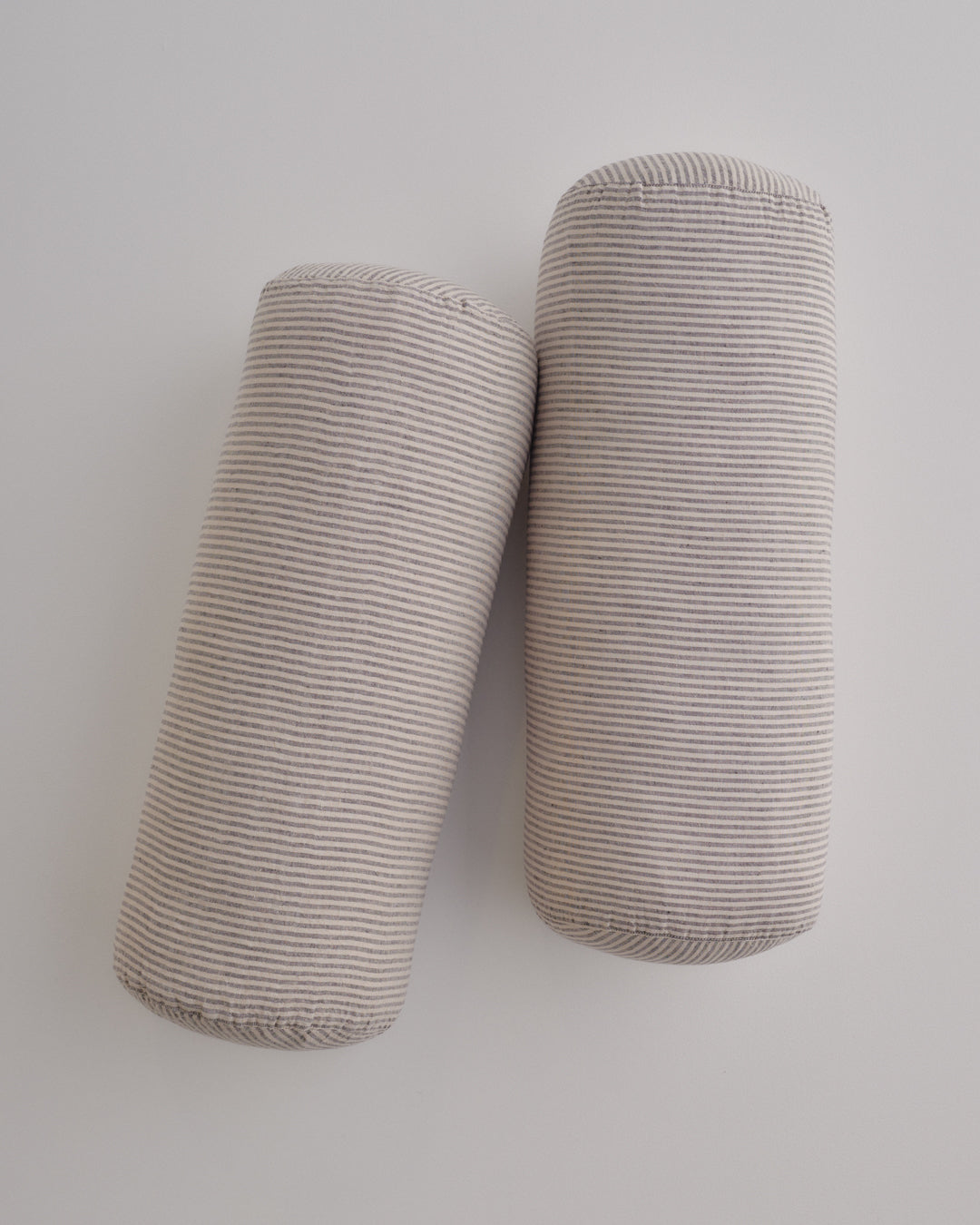Linen Bolster Cushion | Natural Stripe