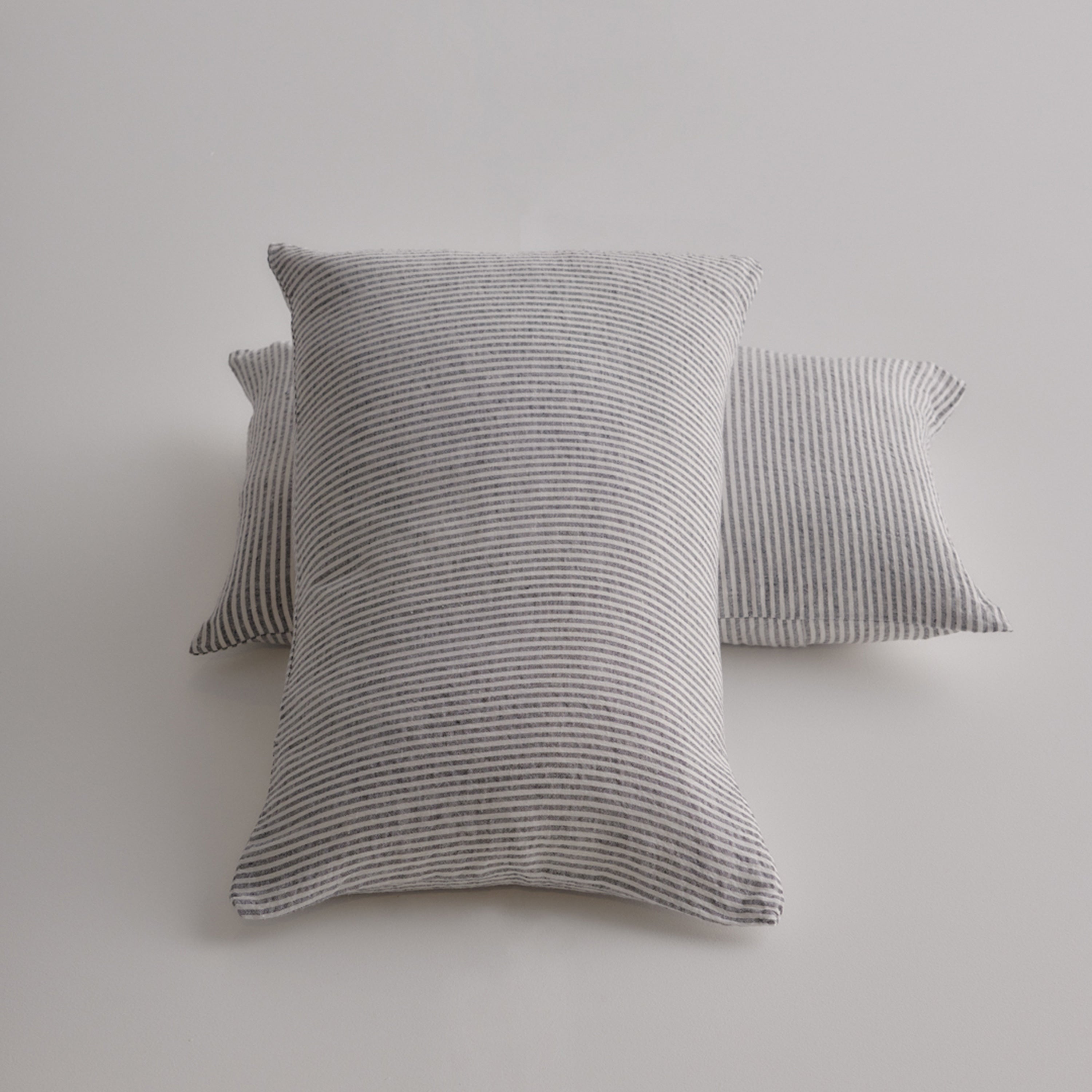 Basix Stripe Linen Pillow - Ayrton/Nox