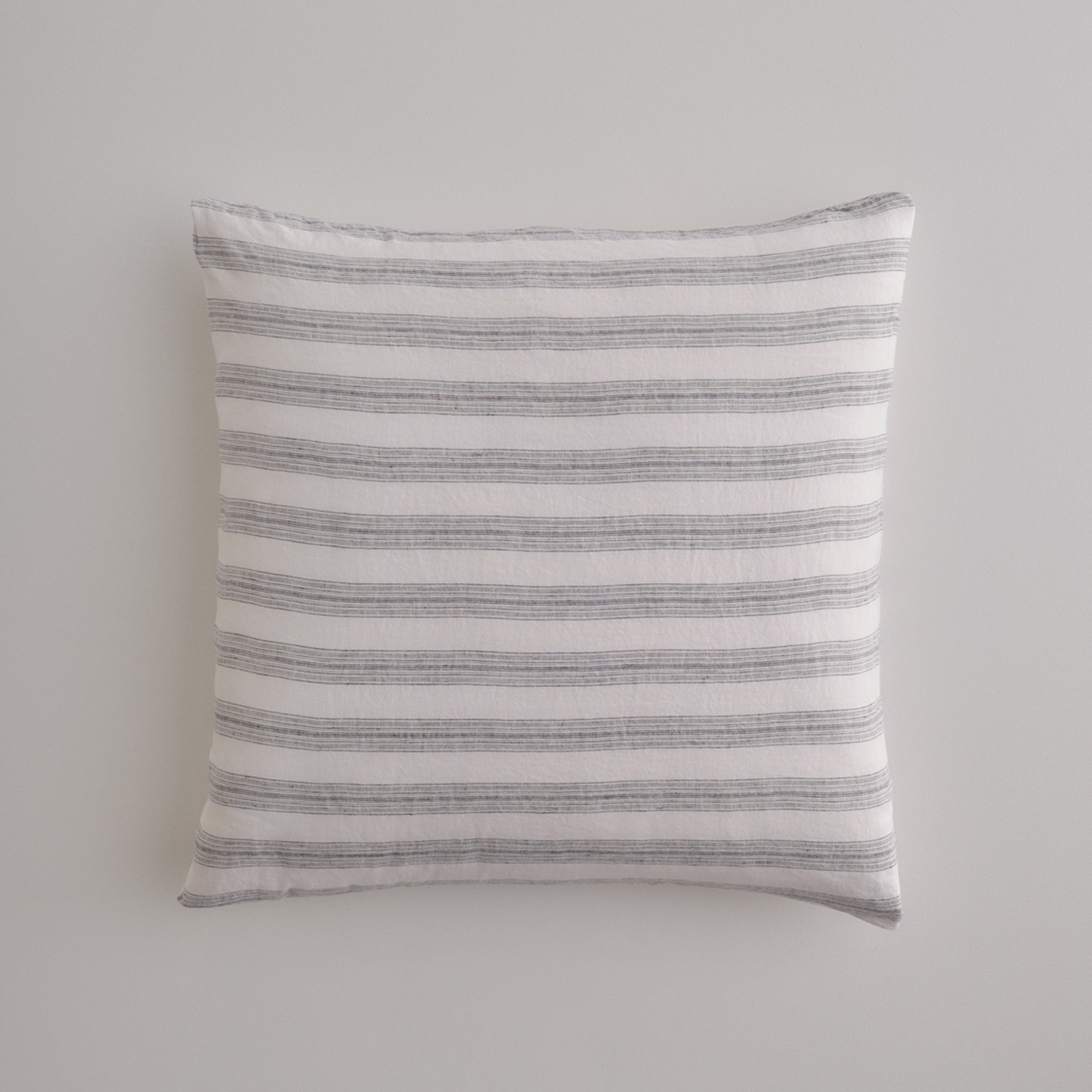 Basix Stripe Linen Euro Sham - Ayrton/Nox