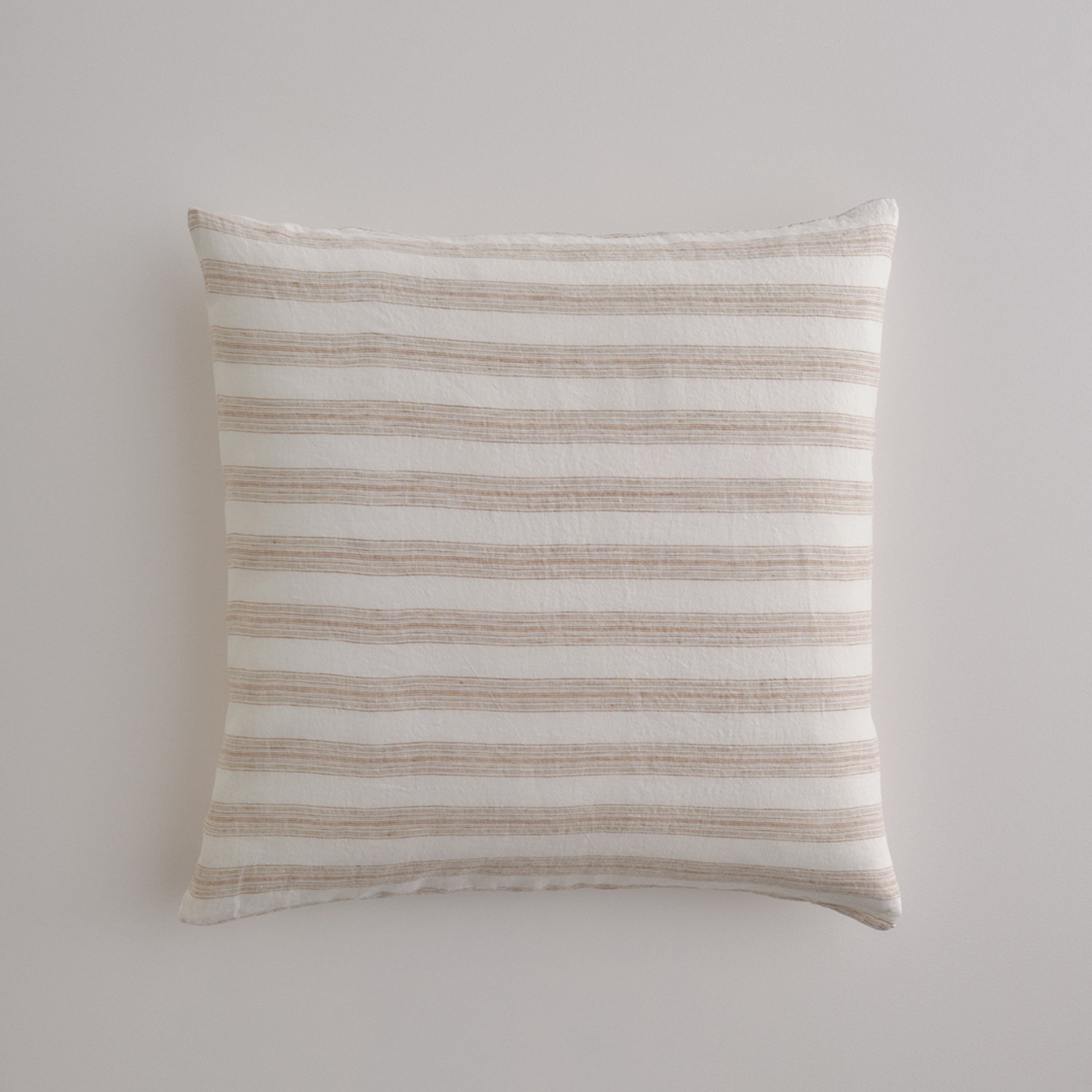 Basix Stripe Linen Euro Sham - Ayrton/Russo