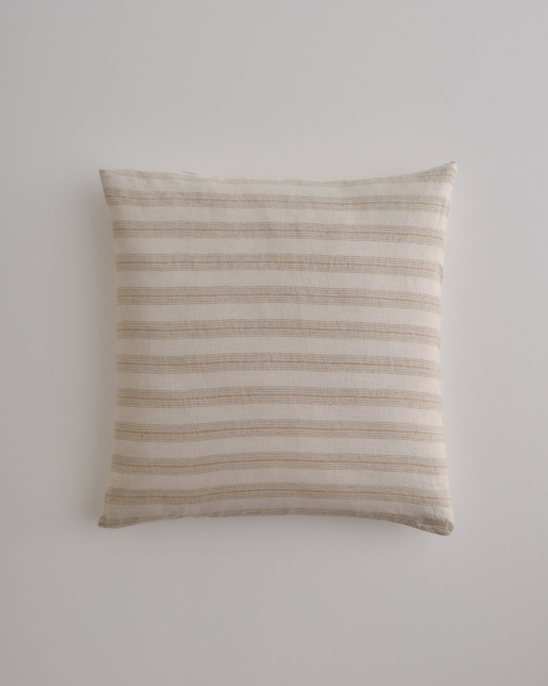 European Linen Pillowcases | Brown Stripe