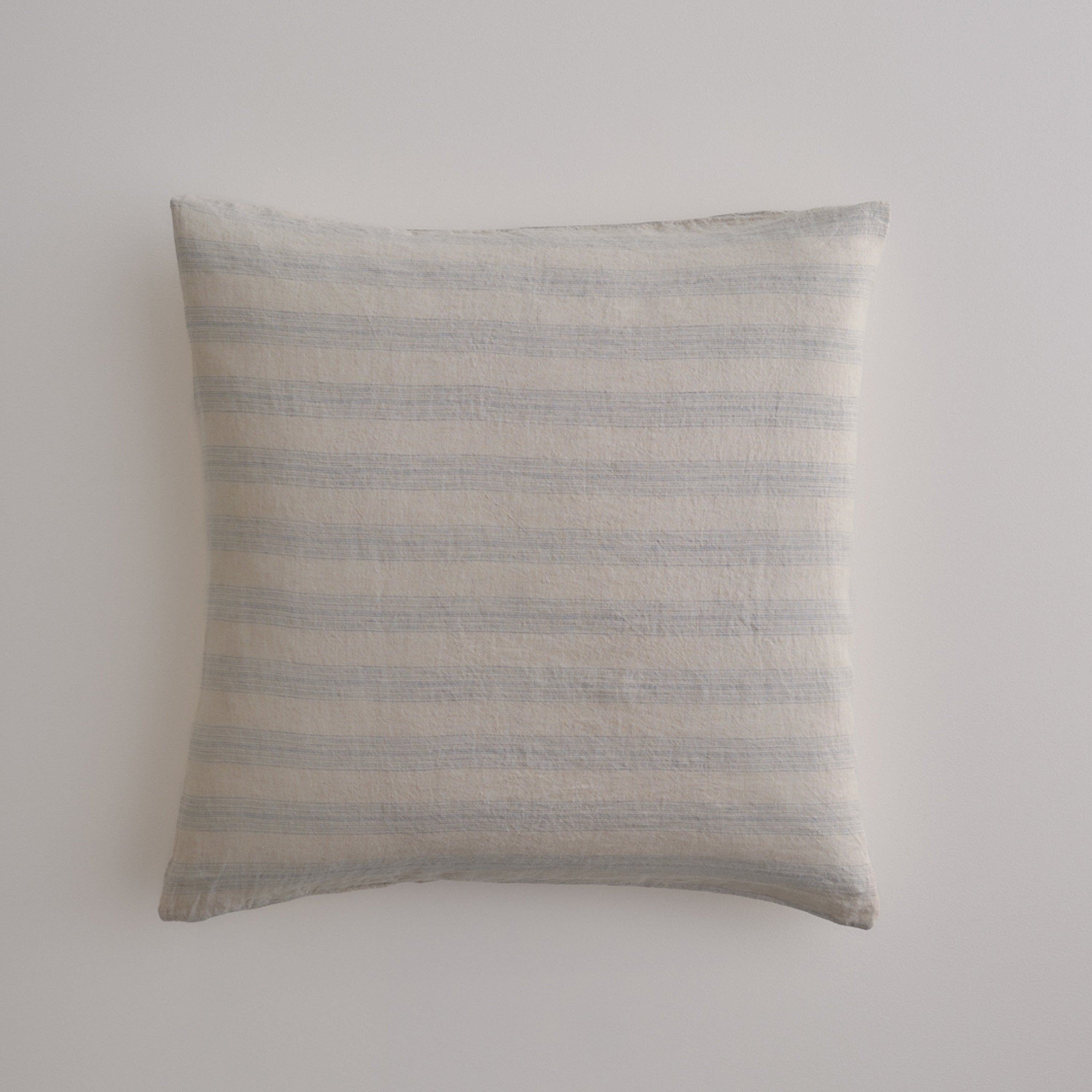 Basix Stripe Linen Euro Sham - Roy/Sable