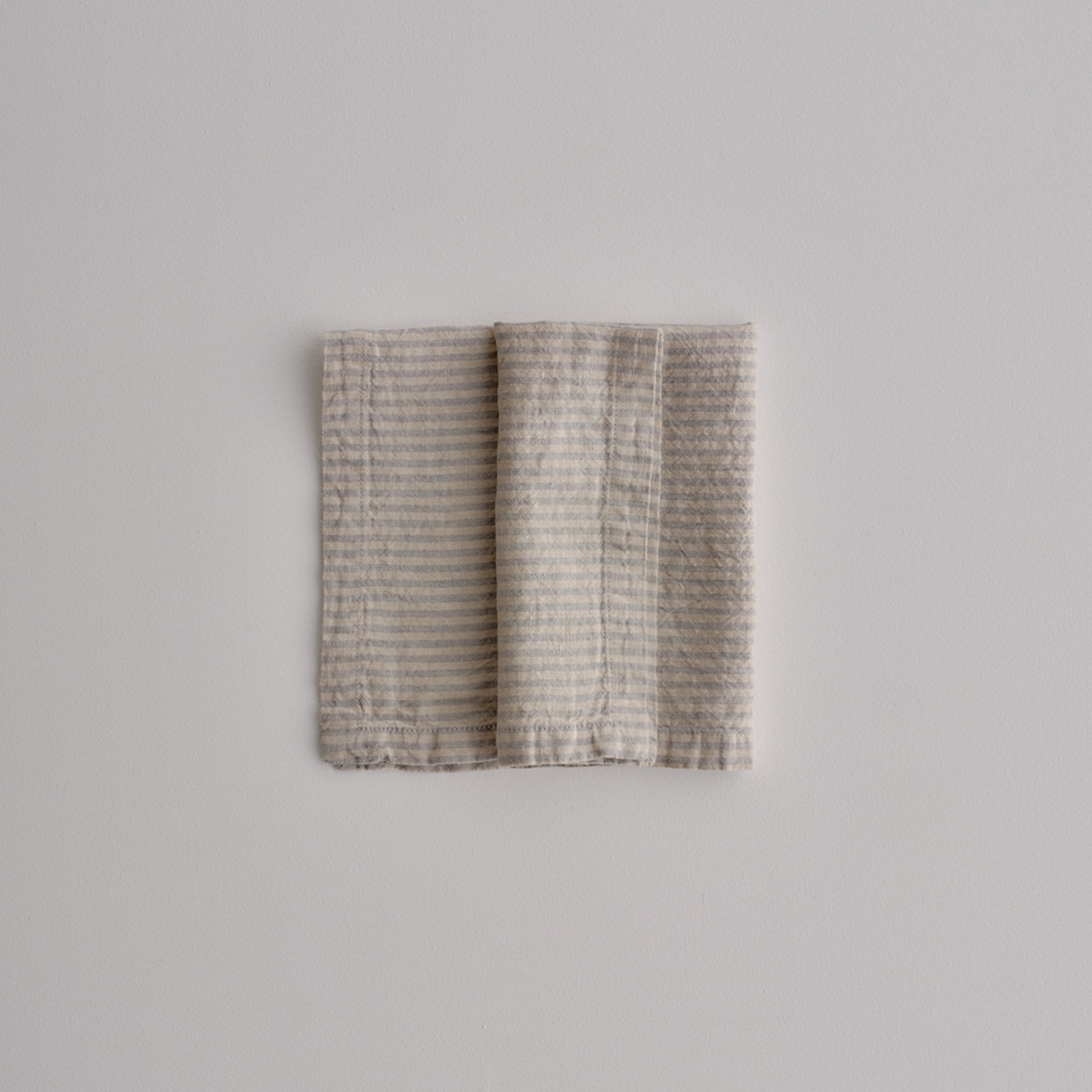 Basix Stripe Linen Napkin - Roy/Sable