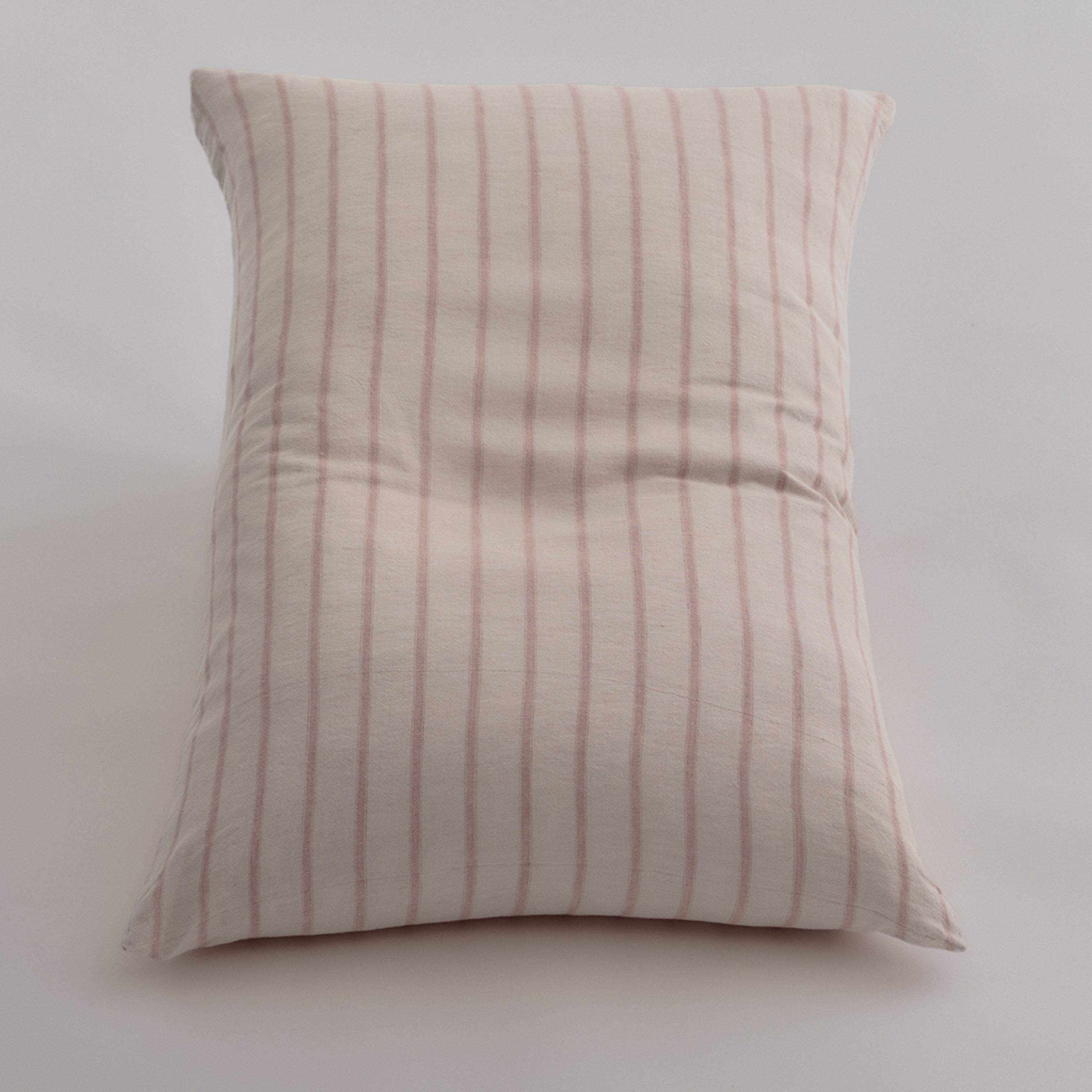 Basix Stripe Linen Pillowcase - Rosa/Floss