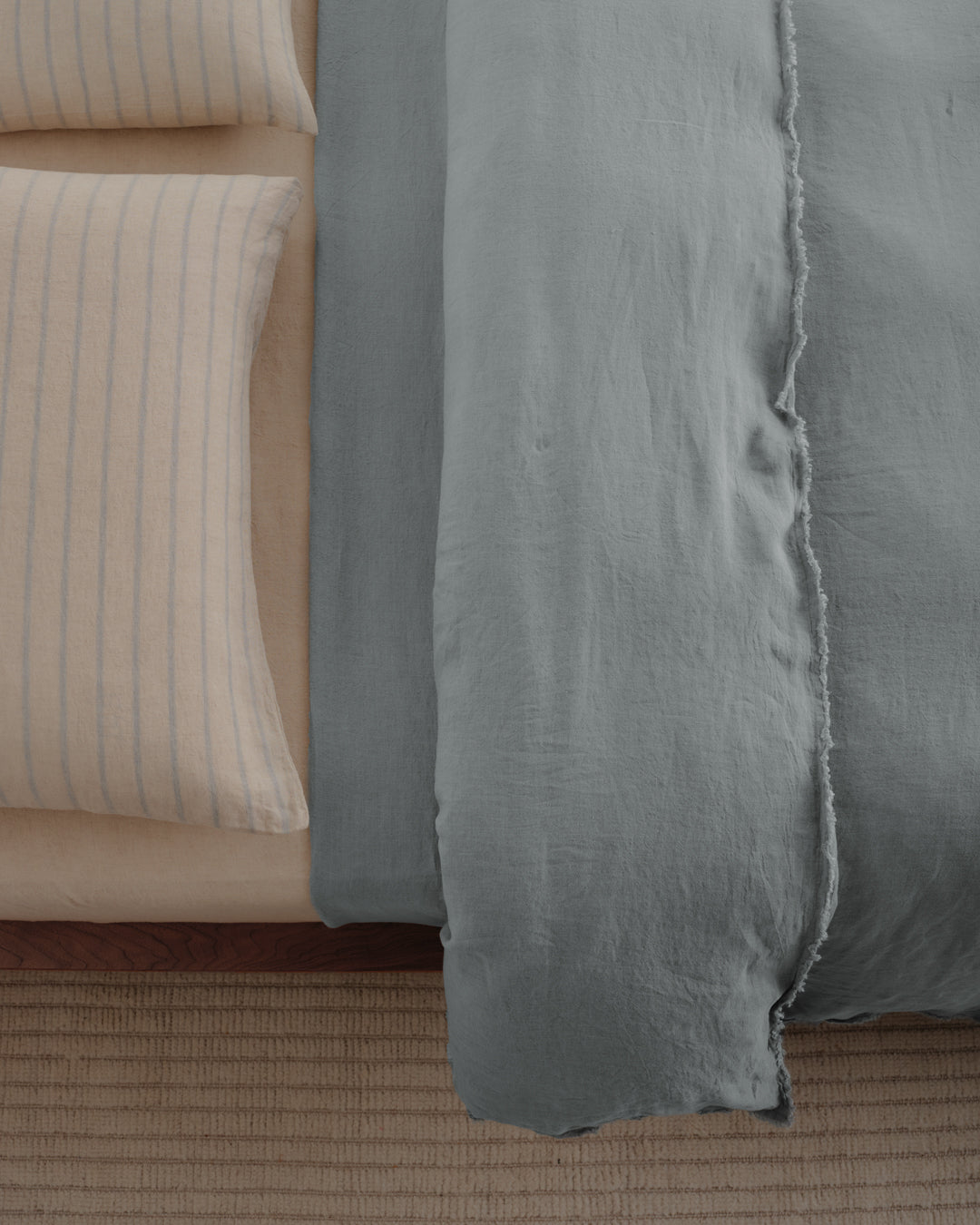 Stripe Linen Pillowcase | Blue Stripe
