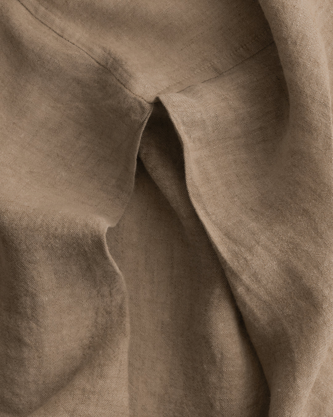 Linen Valance/Bed Skirt | Toffee Brown