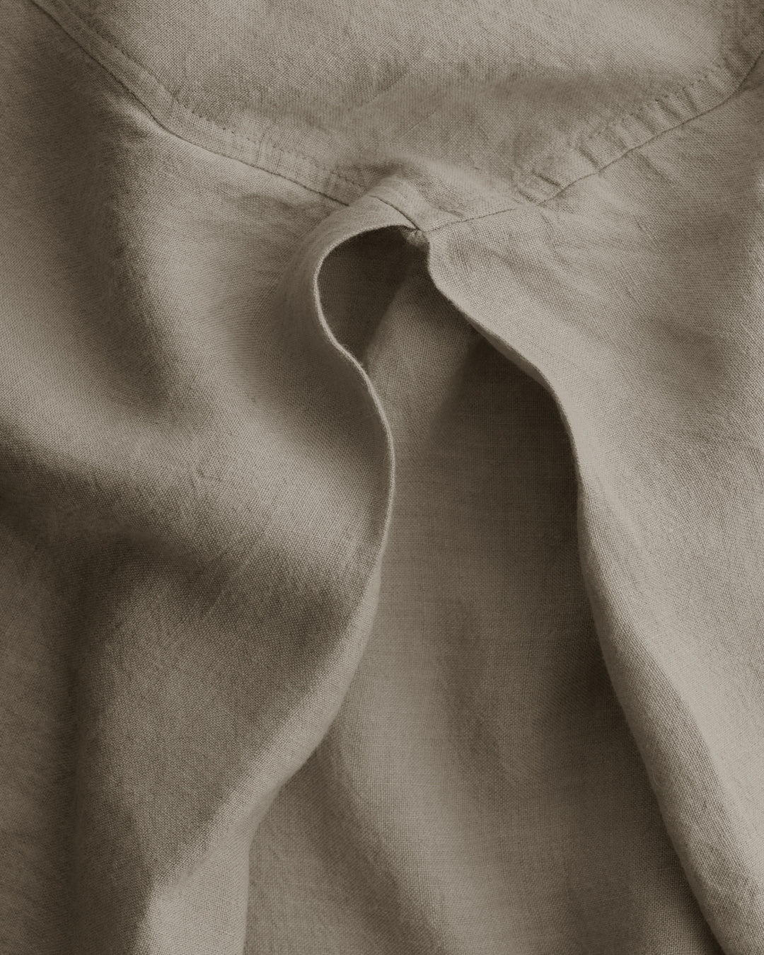 Linen Valance/Bed Skirt | Classic Taupe