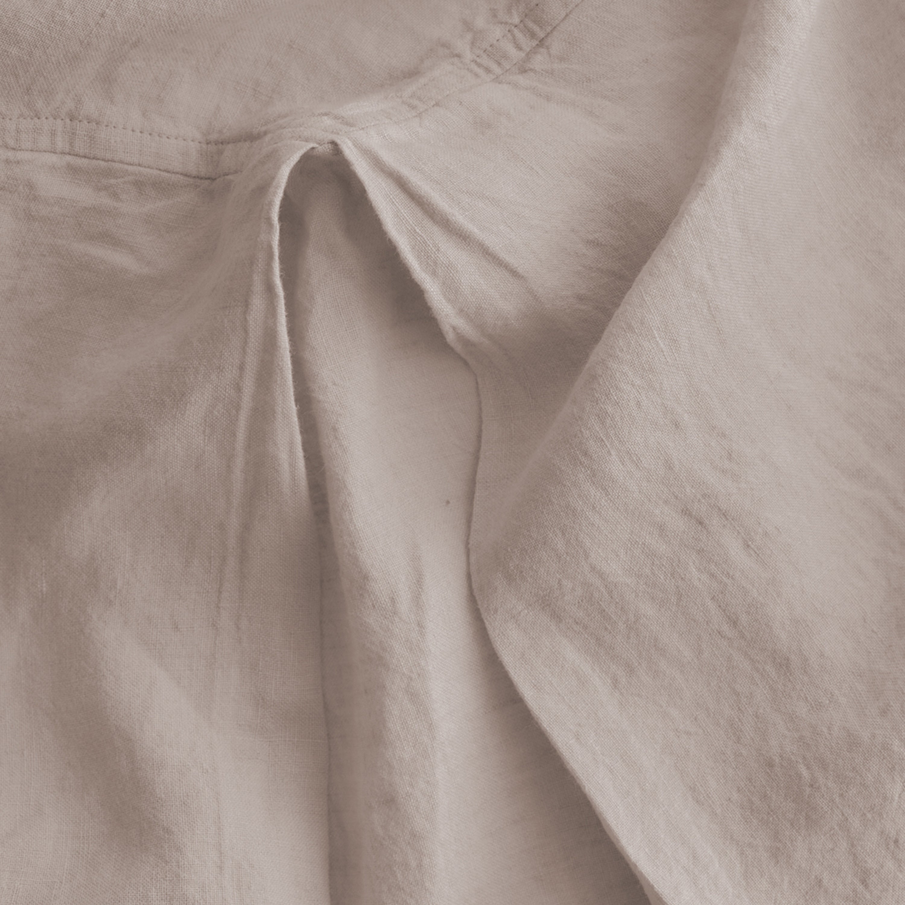 Basix Linen Bed Skirt - Floss