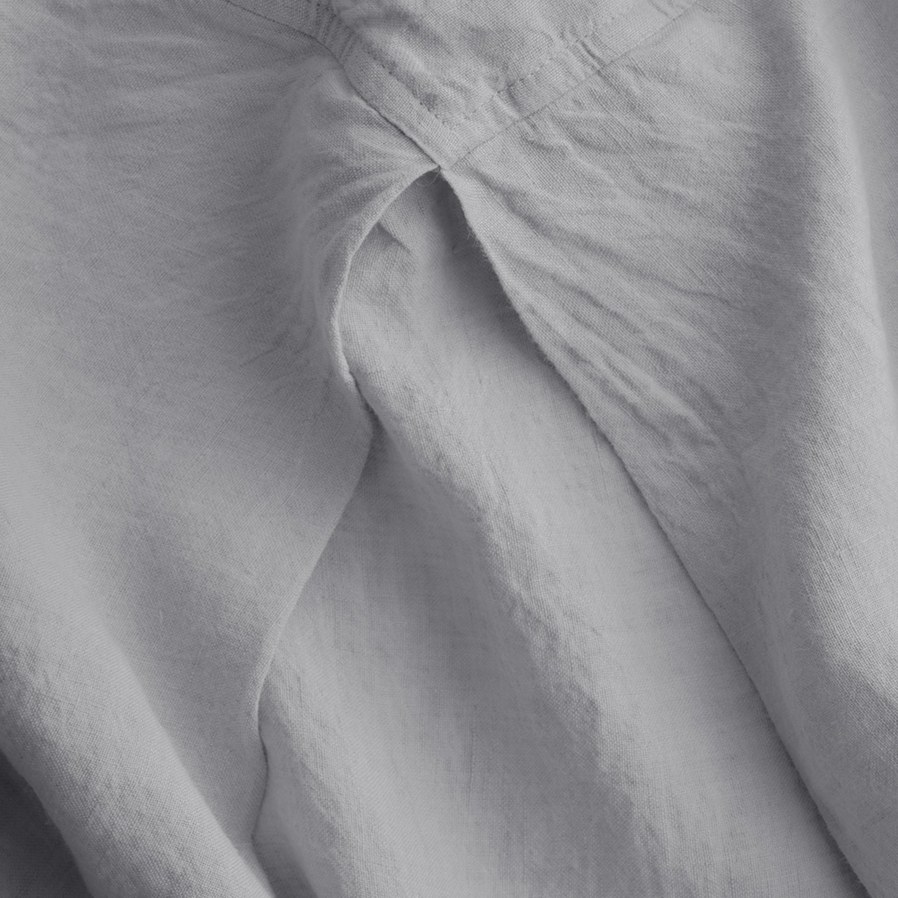 Basix Linen Bed Skirt - Fog