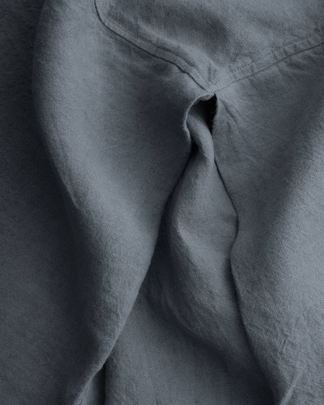 Linen Valance/Bed Skirt | Deep Sea Blue