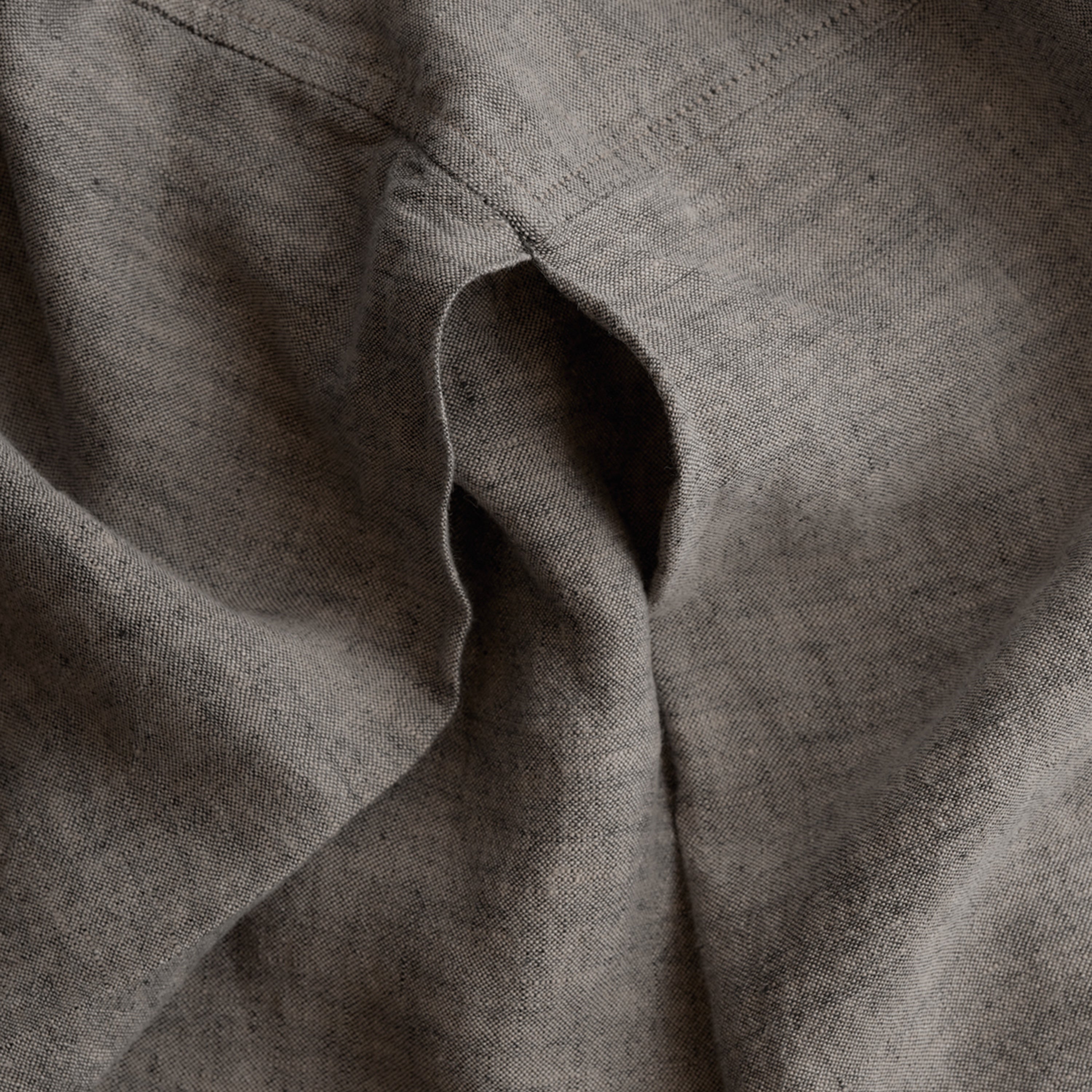 Basix Linen Bed Skirt - Nox